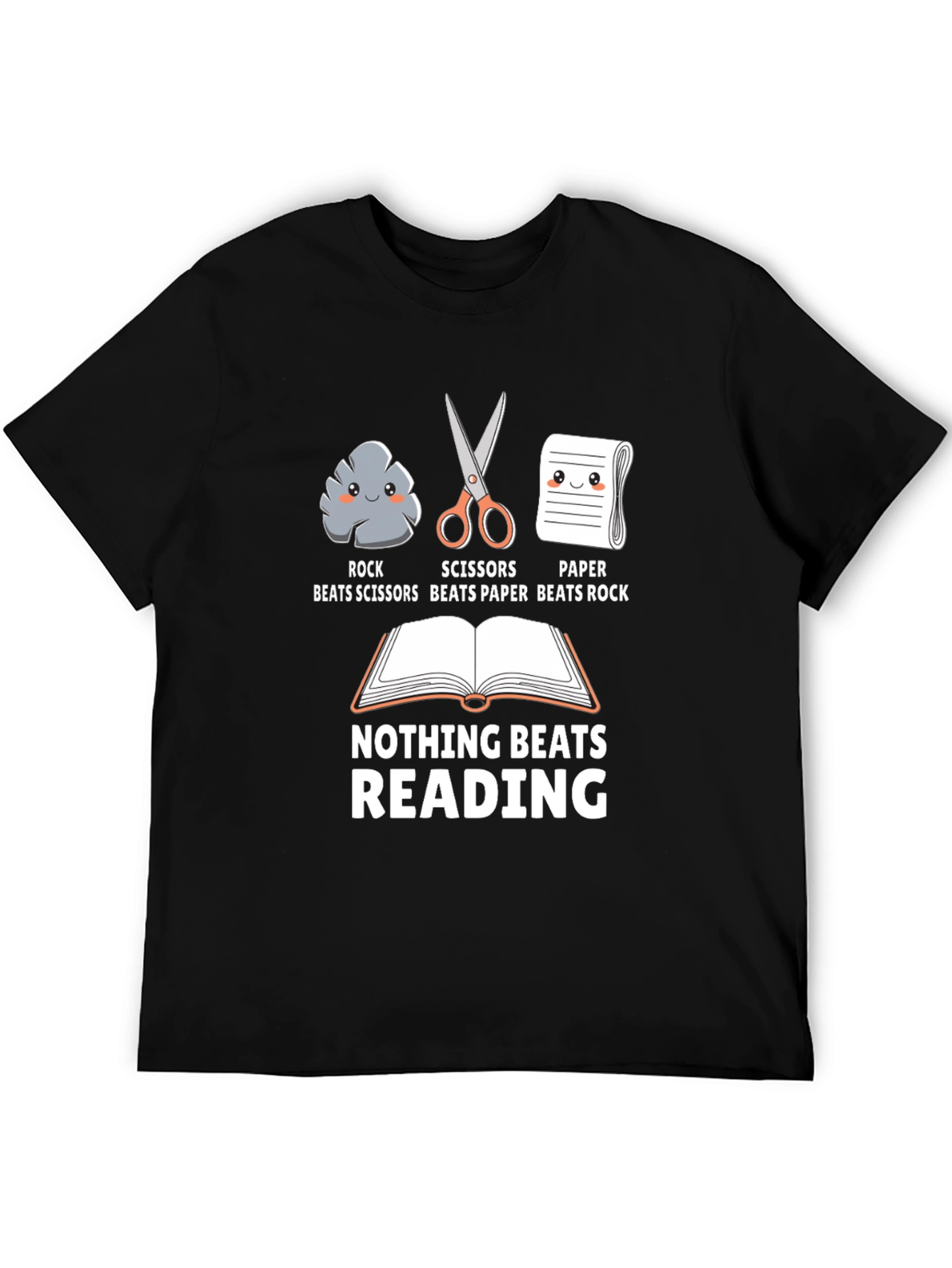 Rock Paper Scissors Reading T-Shirt