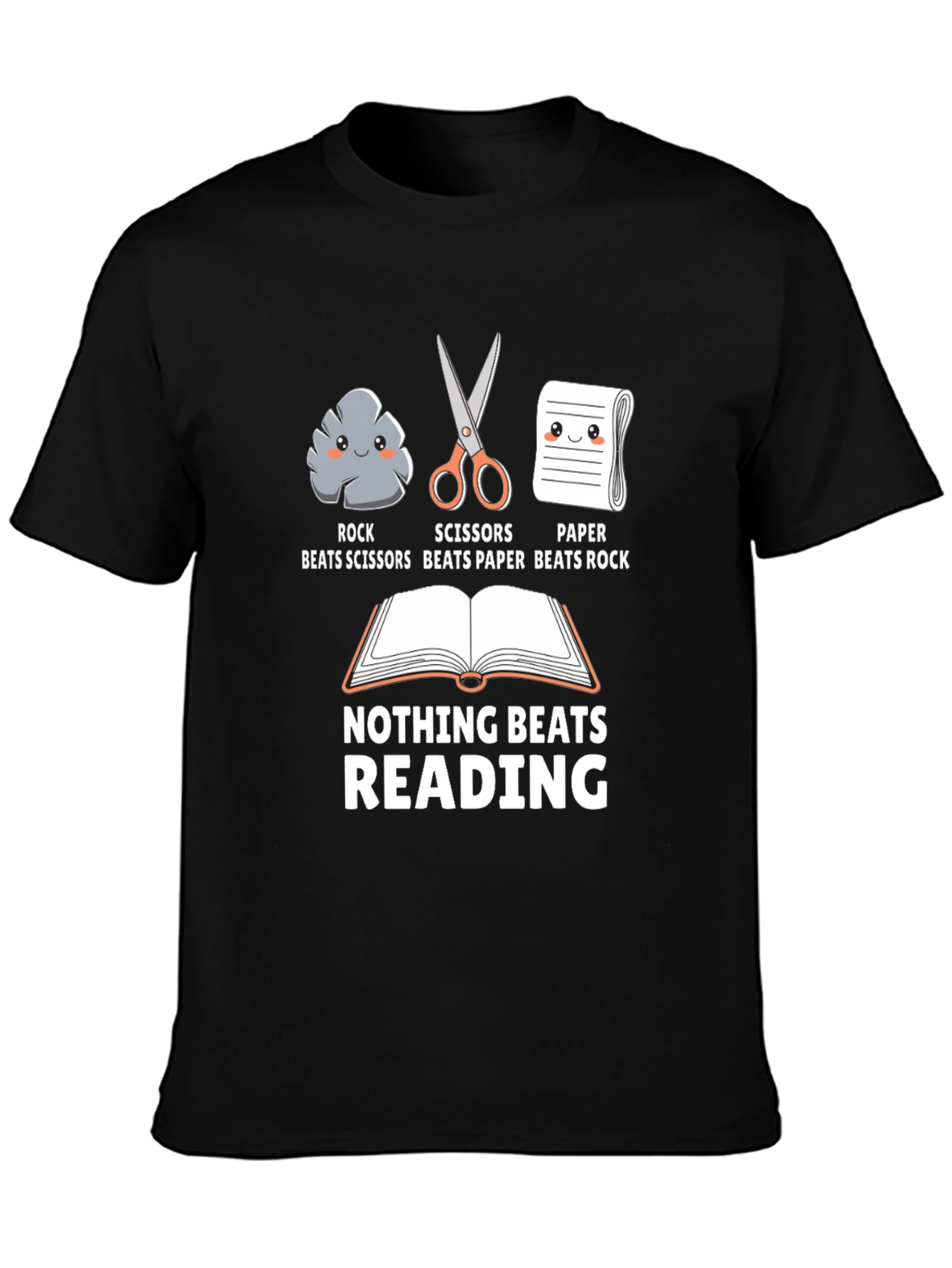 Rock Paper Scissors Reading T-Shirt