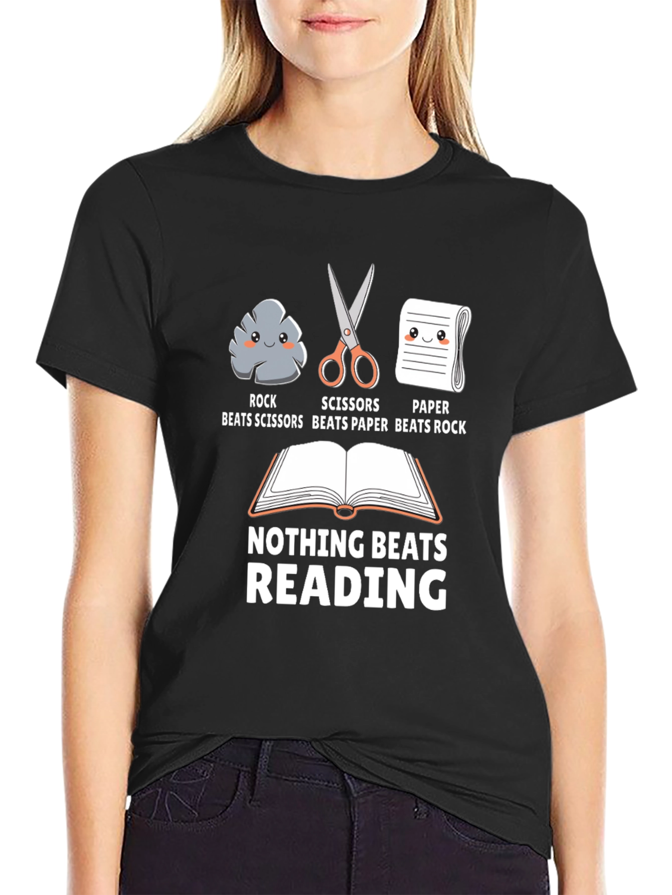 Rock Paper Scissors Reading T-Shirt