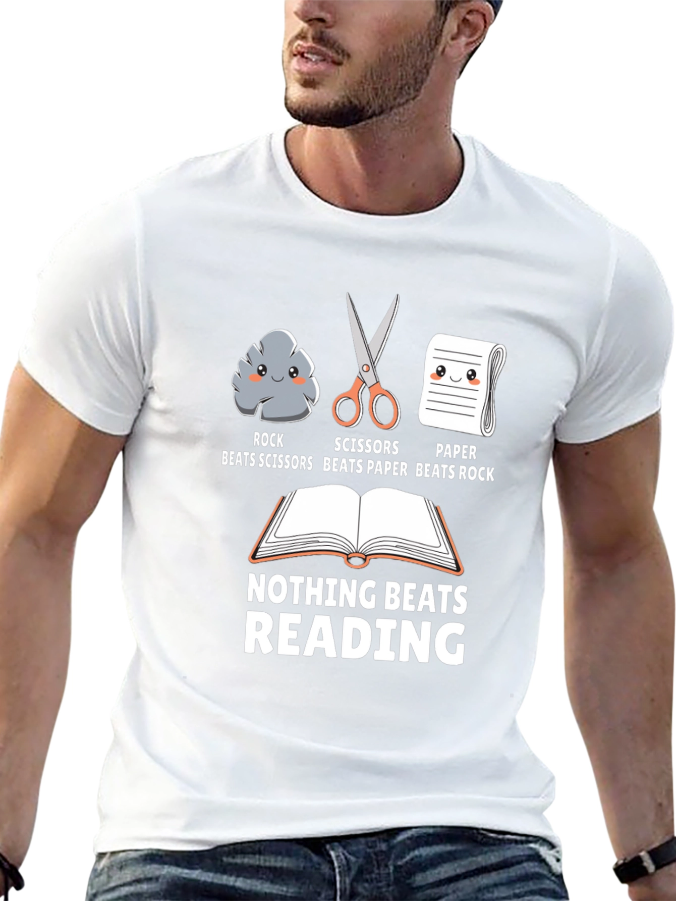 Rock Paper Scissors Reading T-Shirt