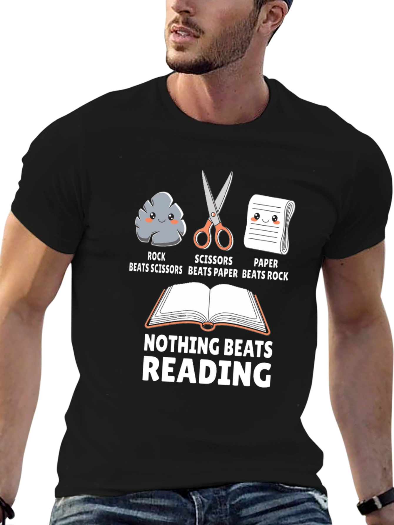 Rock Paper Scissors Reading T-Shirt