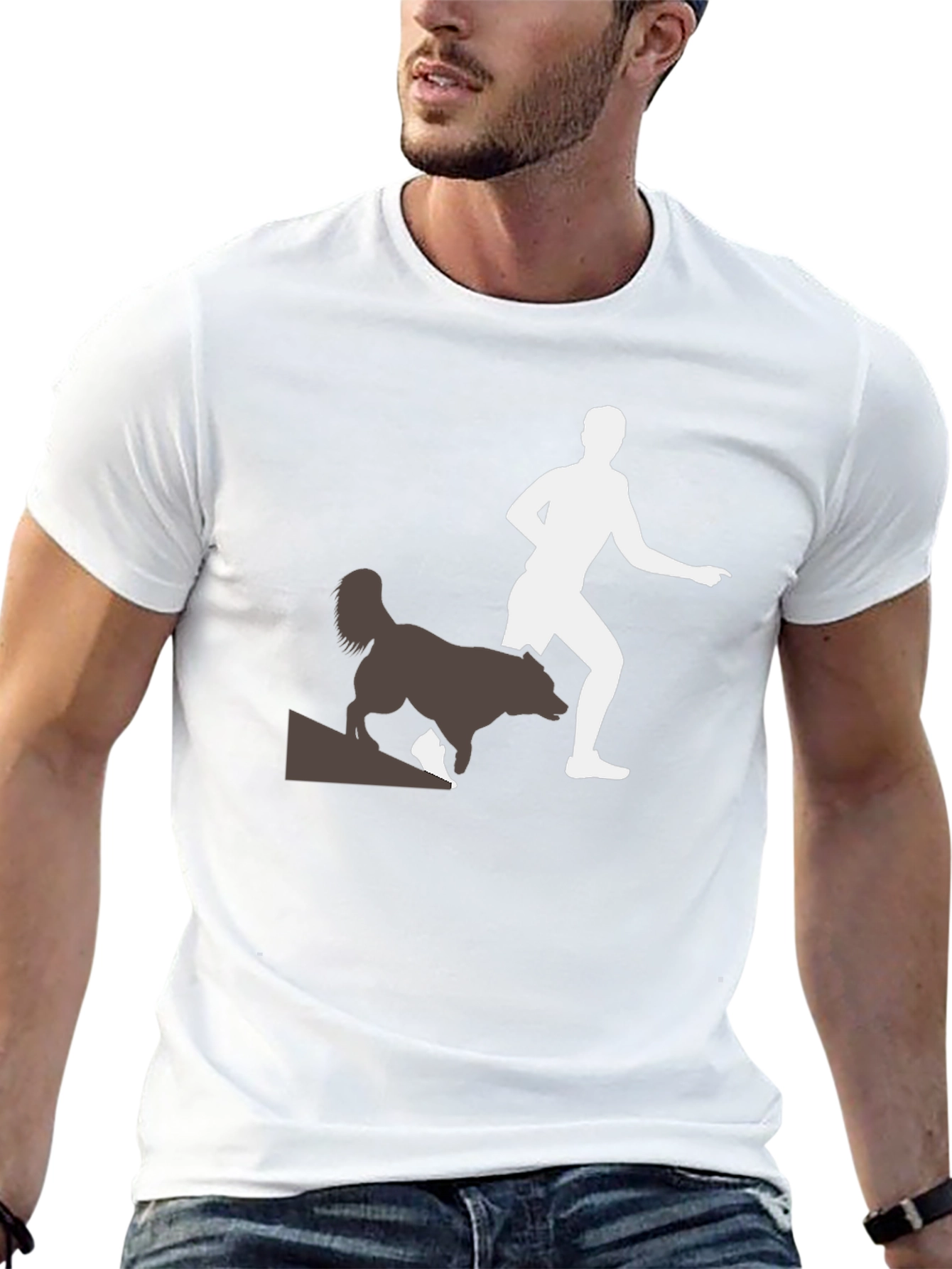 Running with Dogs Tee - Black