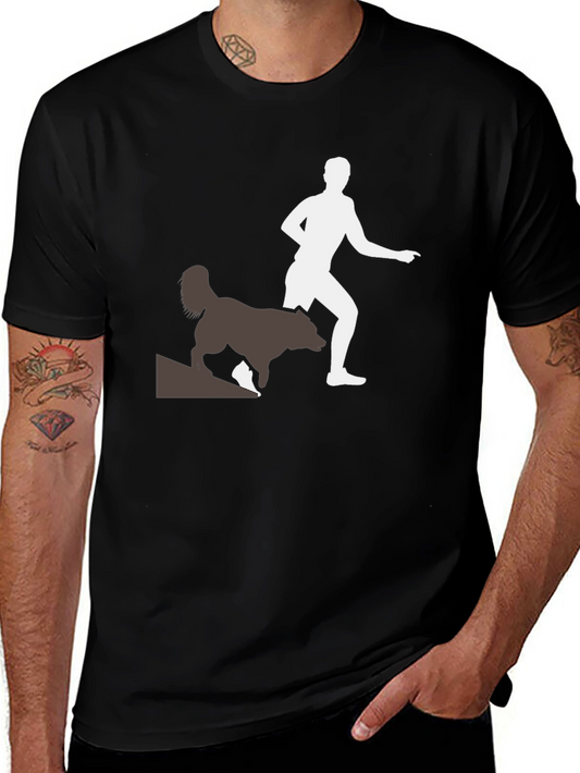 Running with Dogs Tee - Black