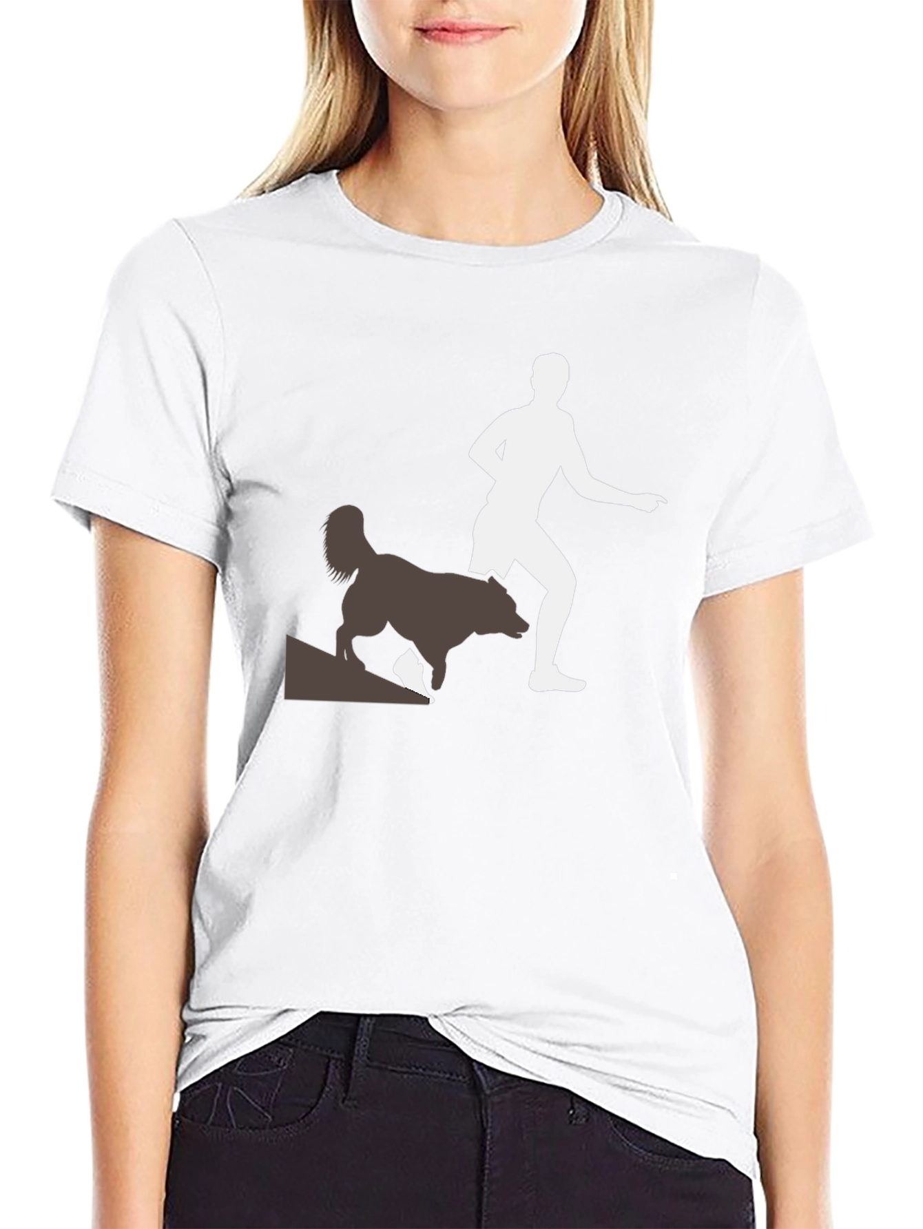 Running with Dogs Tee - Black