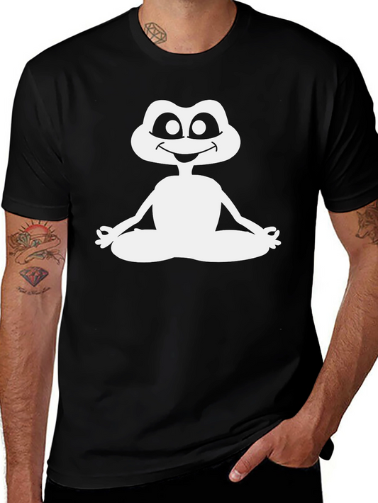 Meditating Frog Graphic Tee - Yoga Humor T-Shirt