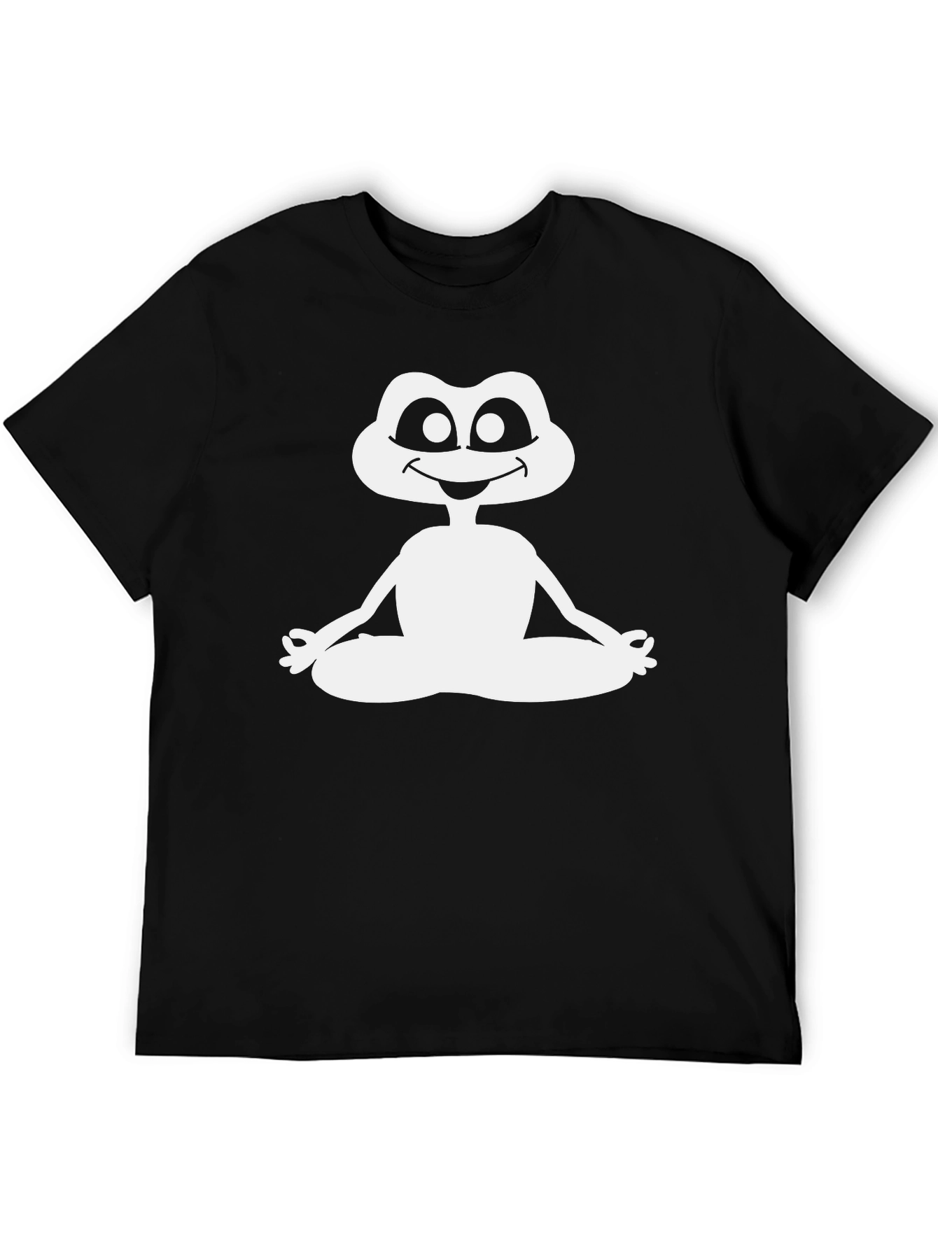 Meditating Frog Graphic Tee - Yoga Humor T-Shirt