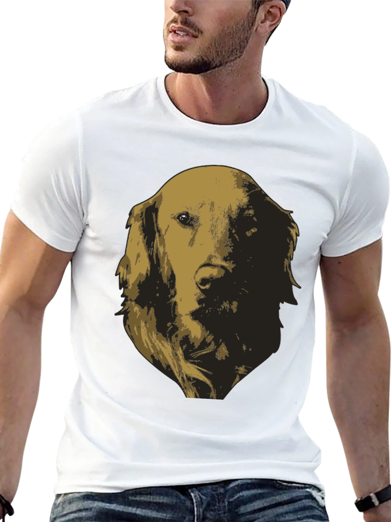 Golden Retriever Dog Graphic Tee