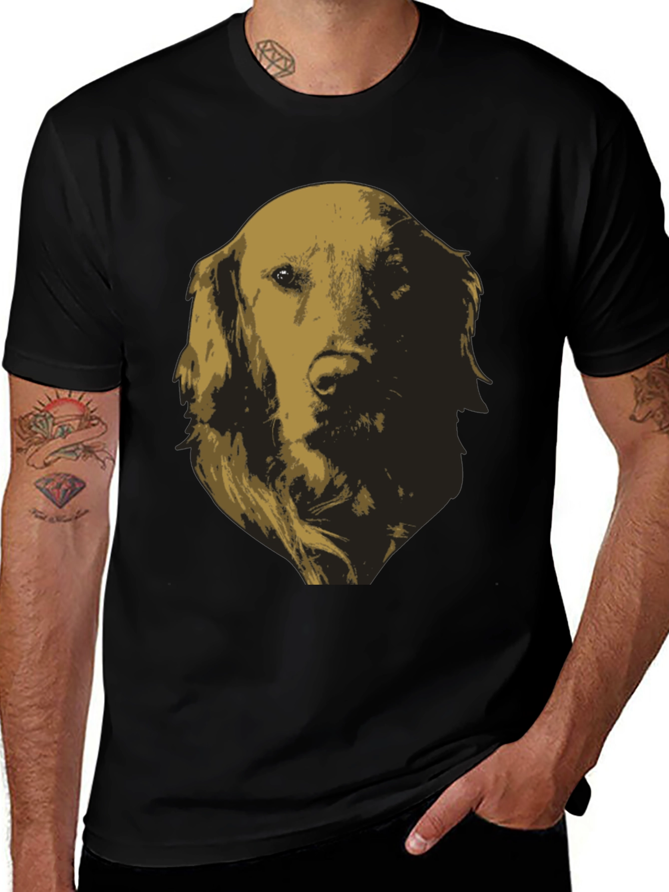Golden Retriever Dog Graphic Tee