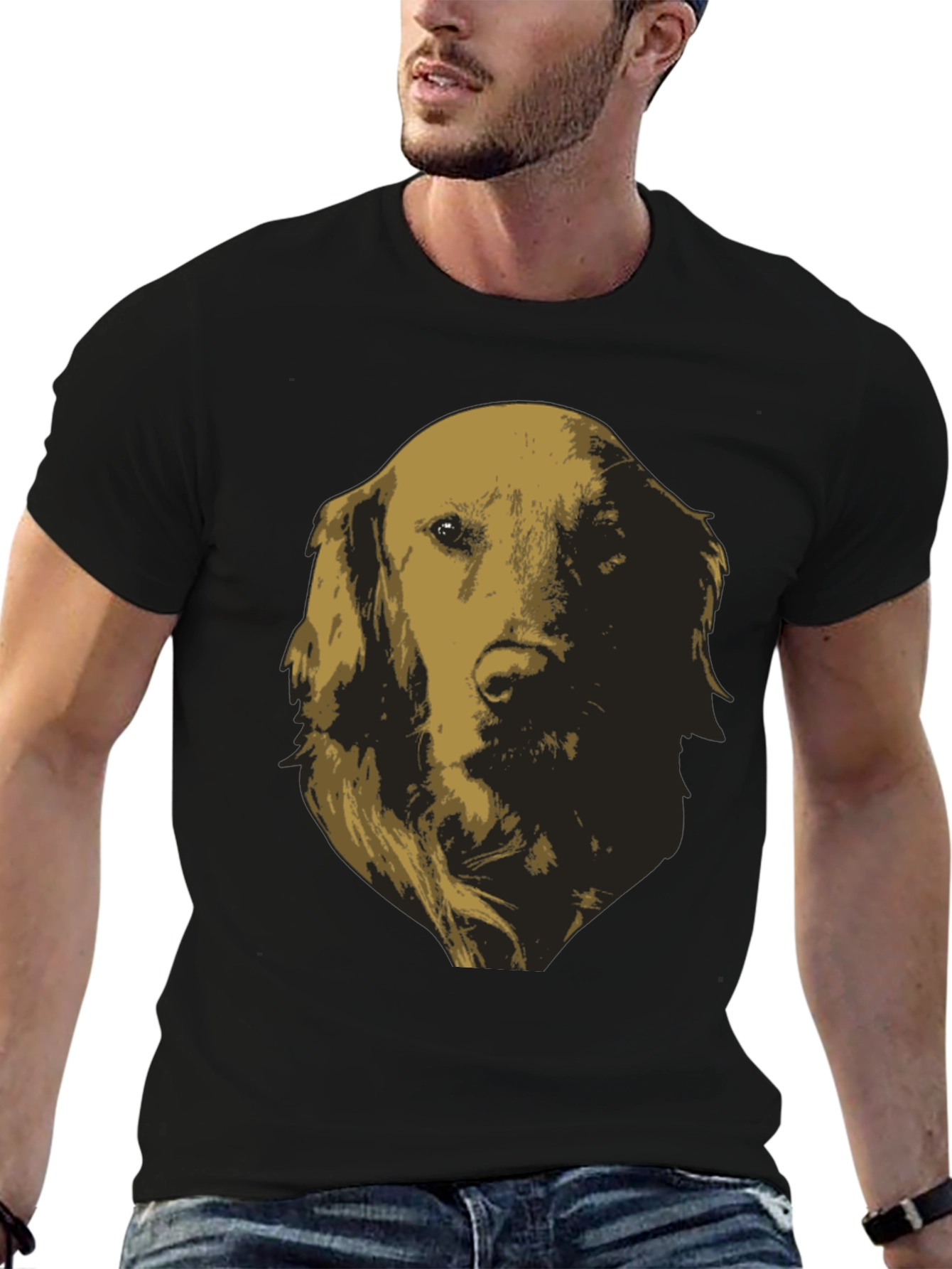 Golden Retriever Dog Graphic Tee