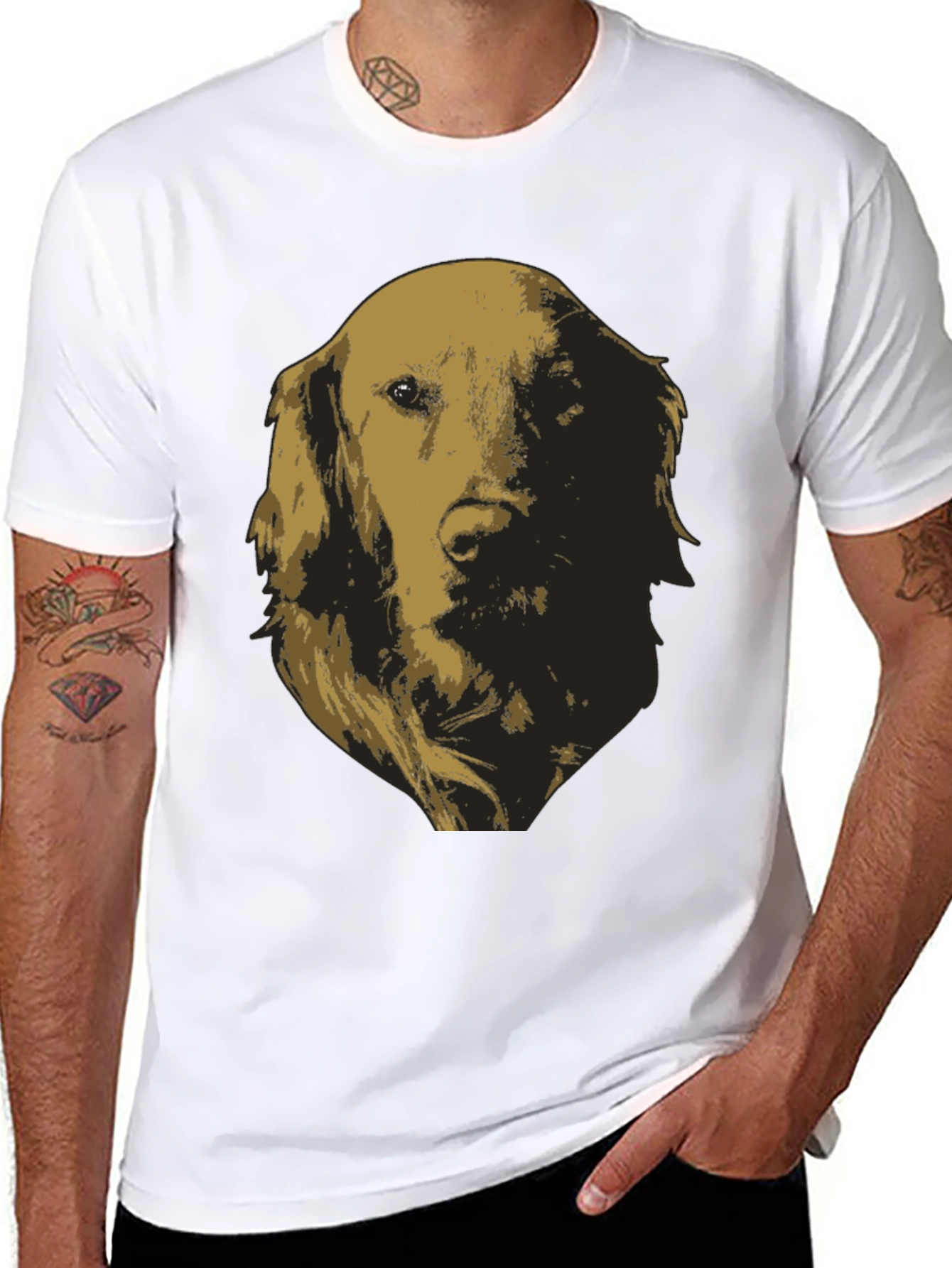 Golden Retriever Dog Graphic Tee