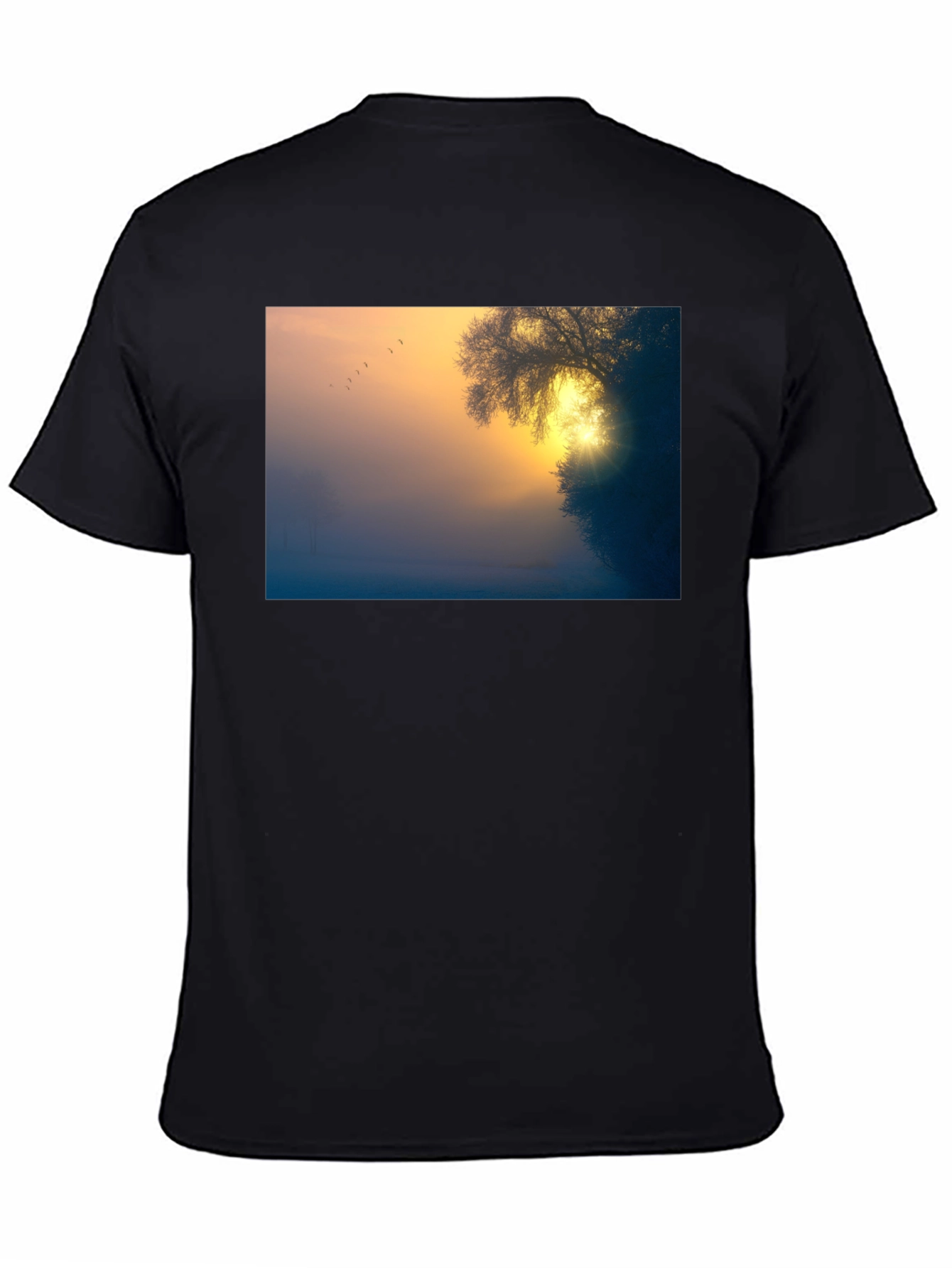 Sunrise Silhouette T-Shirt - Nature Inspired Tee