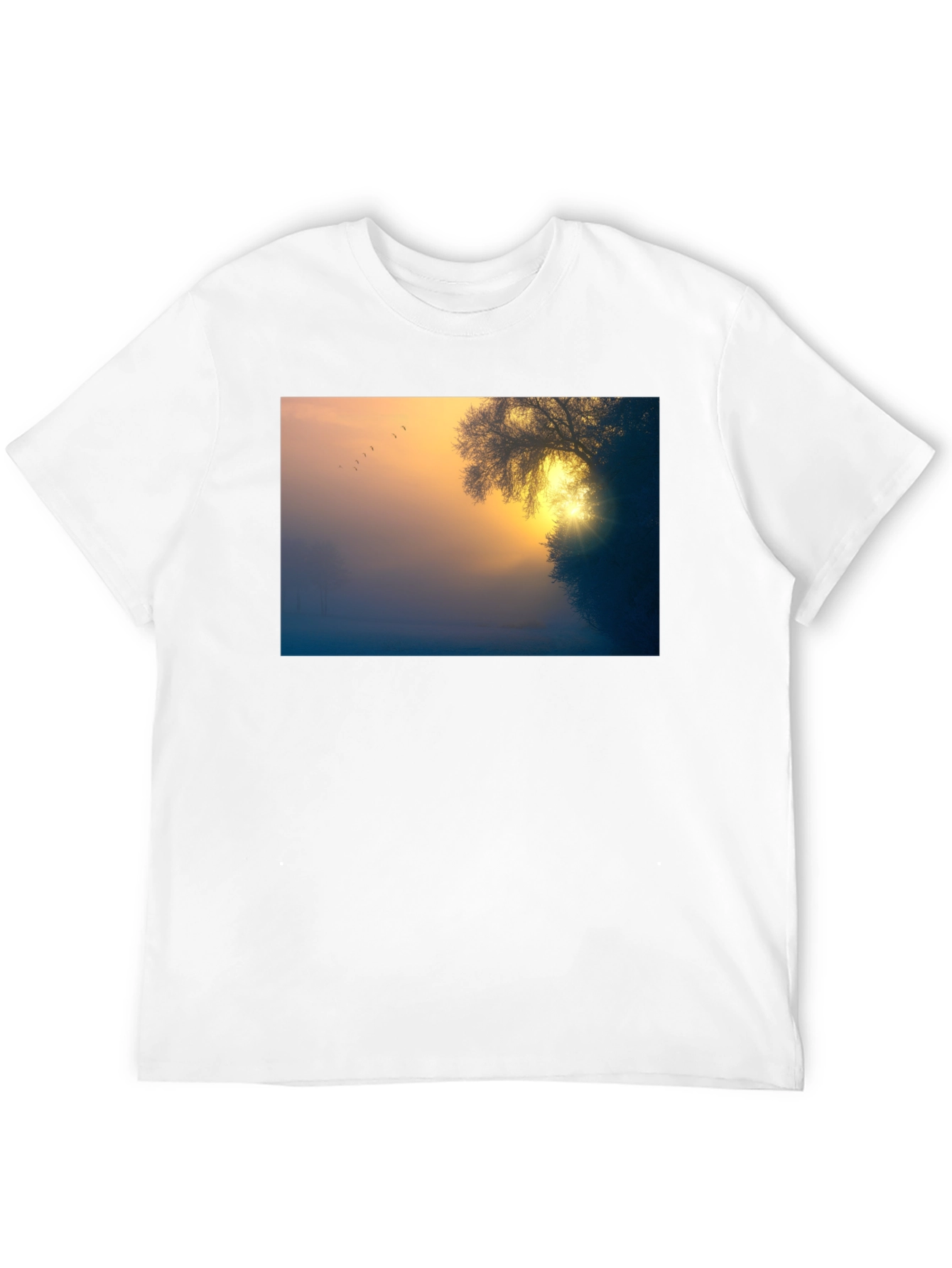 Sunrise Silhouette T-Shirt - Nature Inspired Tee