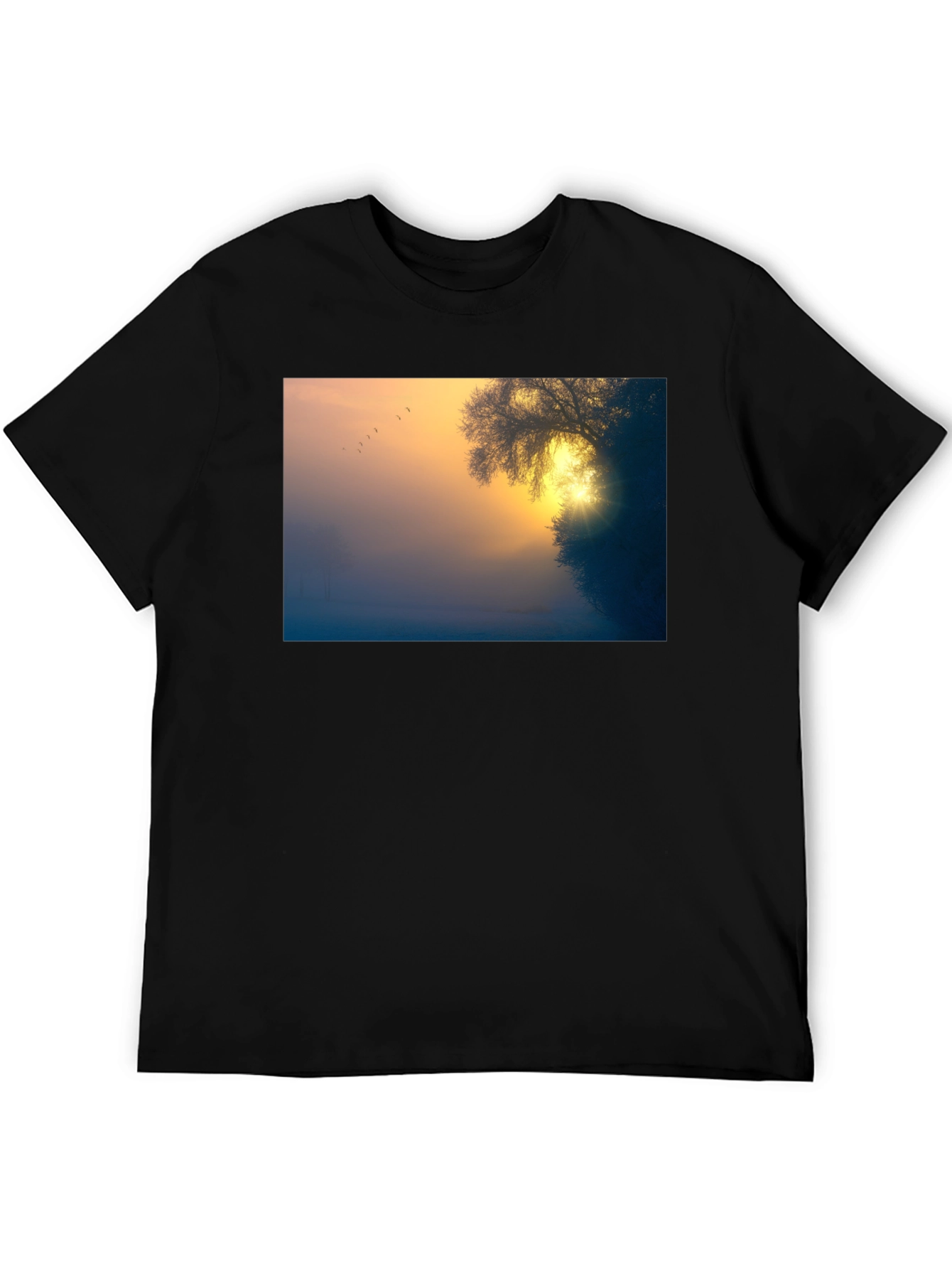 Sunrise Silhouette T-Shirt - Nature Inspired Tee