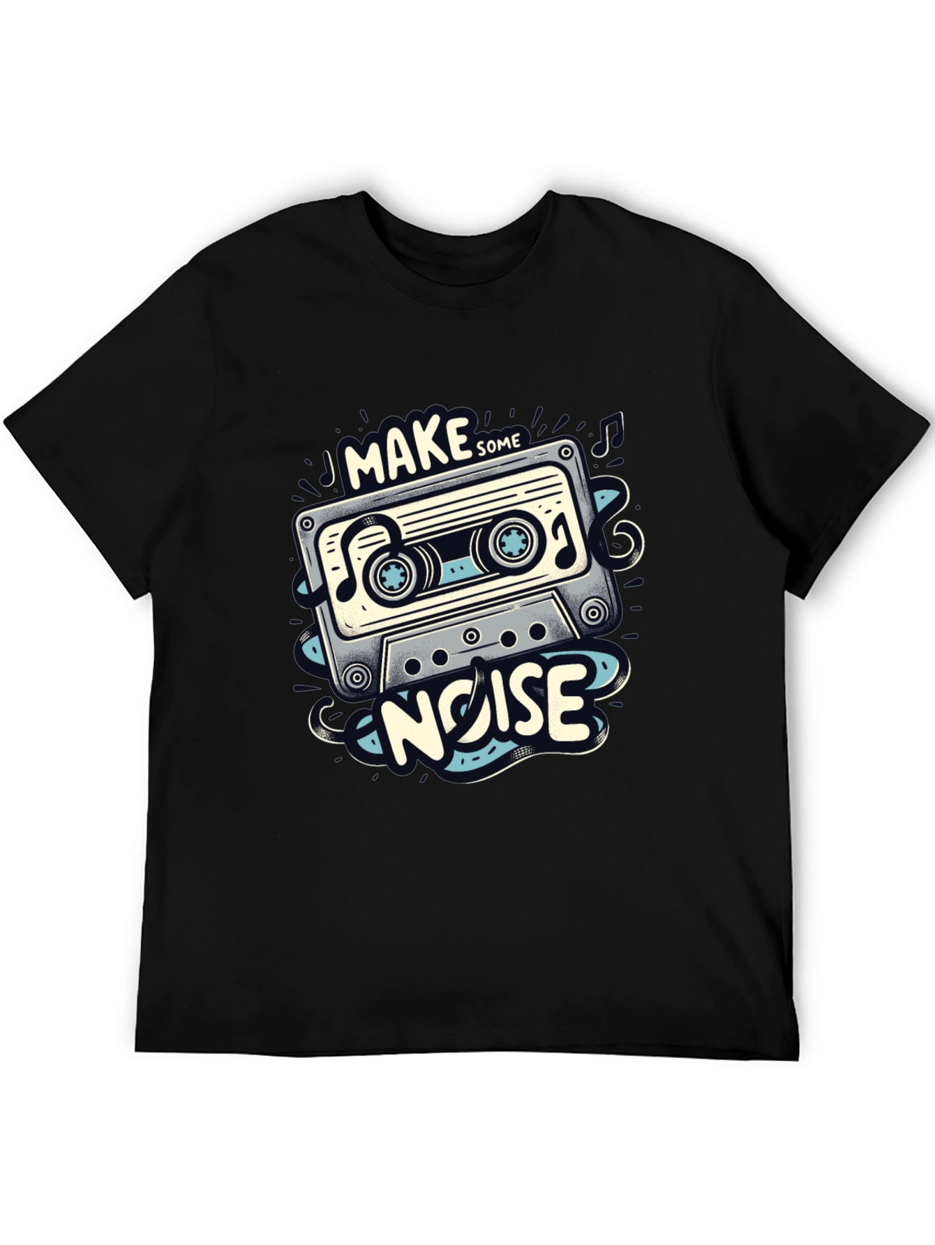 Retro Cassette Tape Graphic T-Shirt - Make Some Noise!