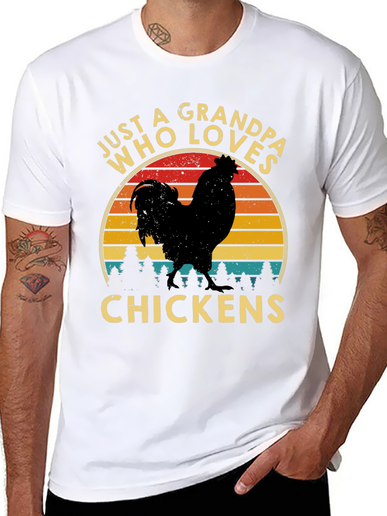 Grandpa Chicken Lover T-Shirt