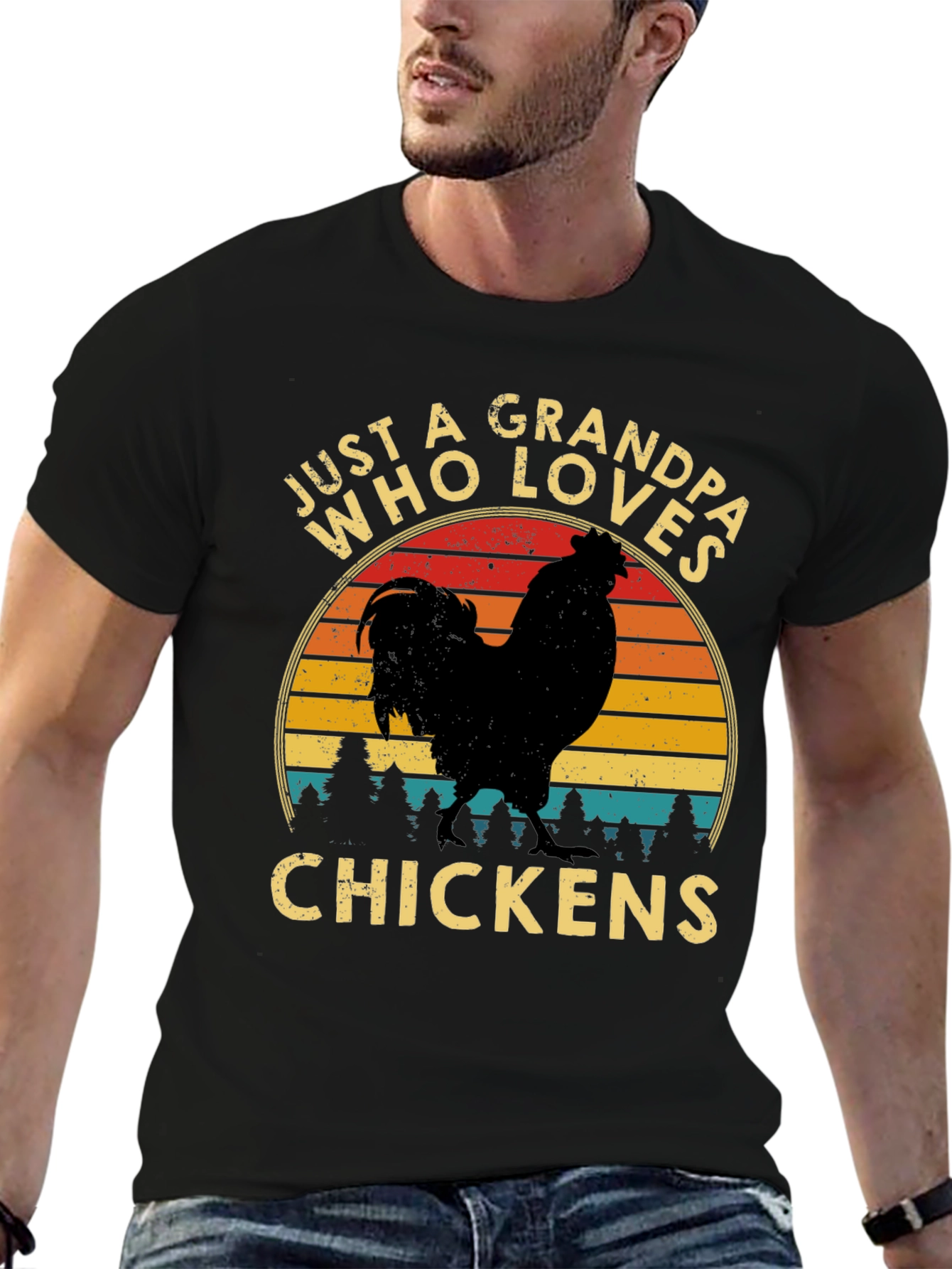 Grandpa Chicken Lover T-Shirt
