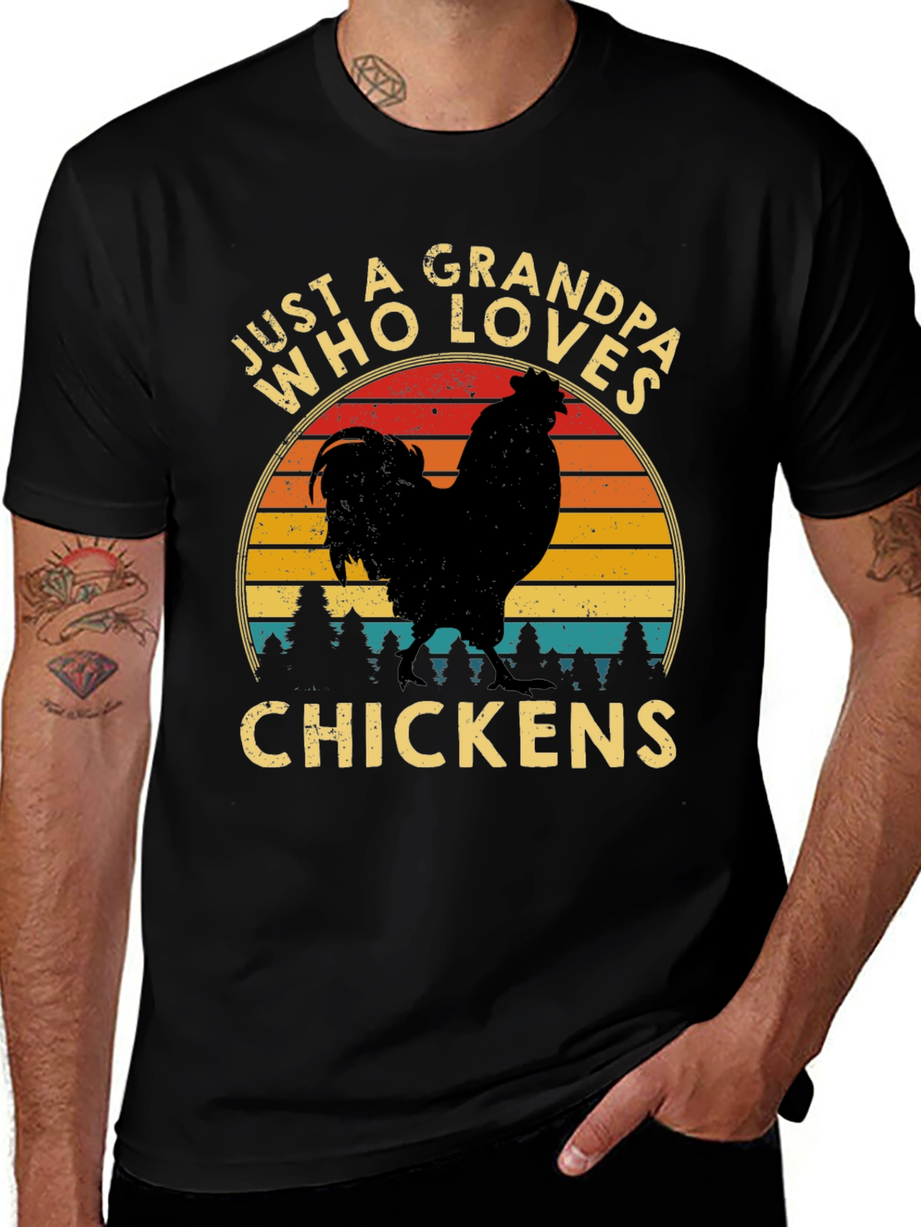 Grandpa Chicken Lover T-Shirt