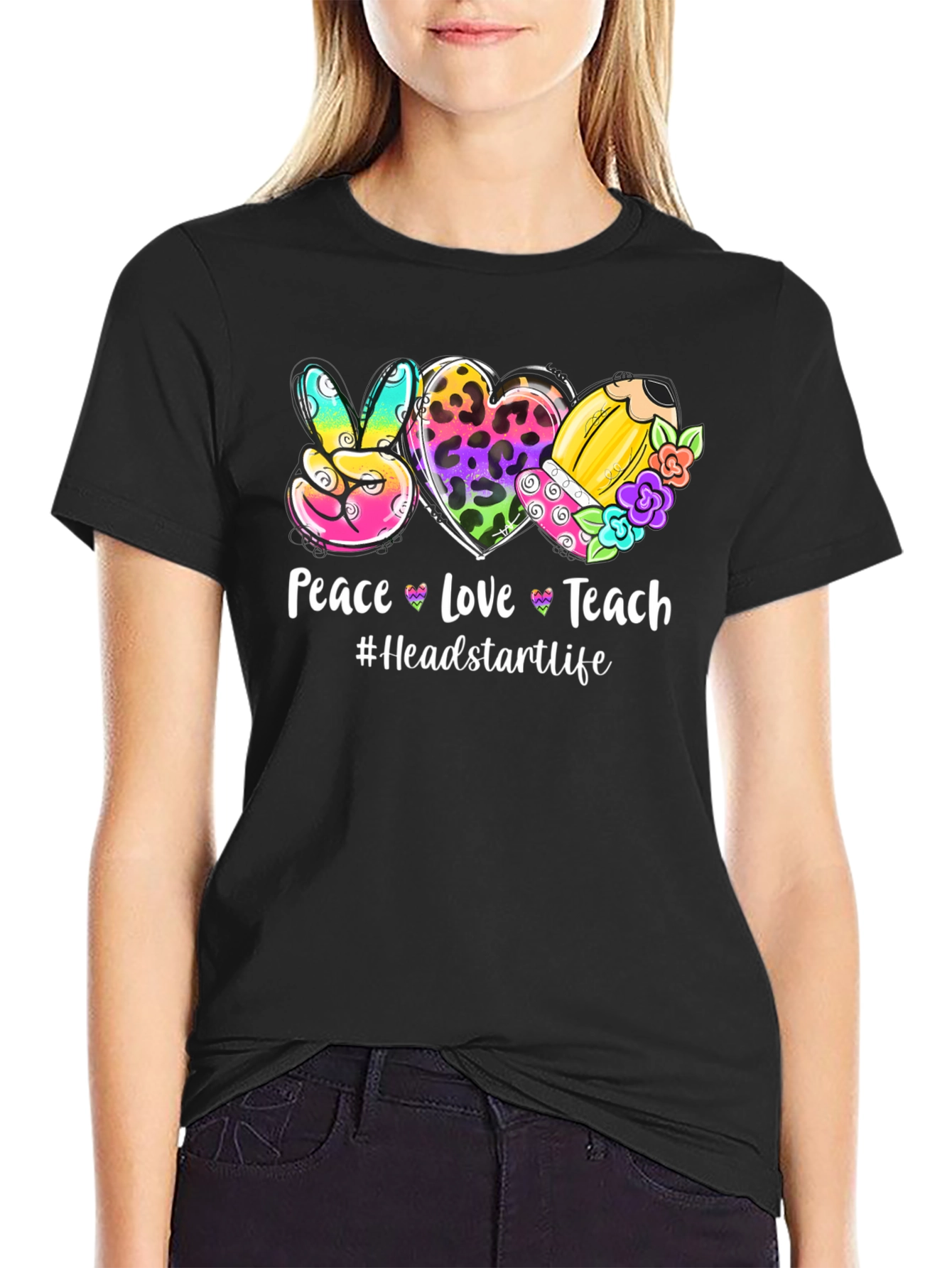 Peace Love Teach T-Shirt