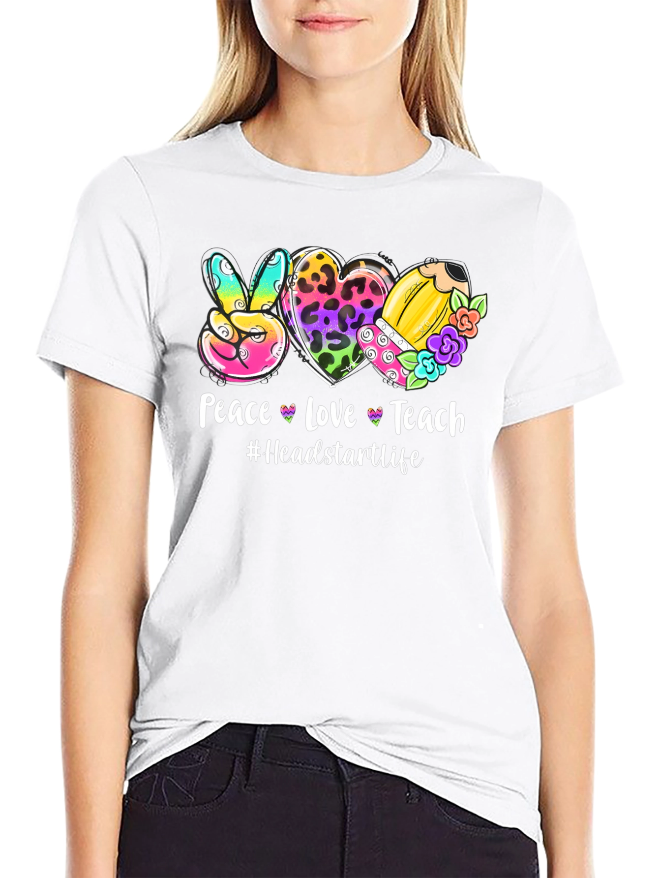 Peace Love Teach T-Shirt
