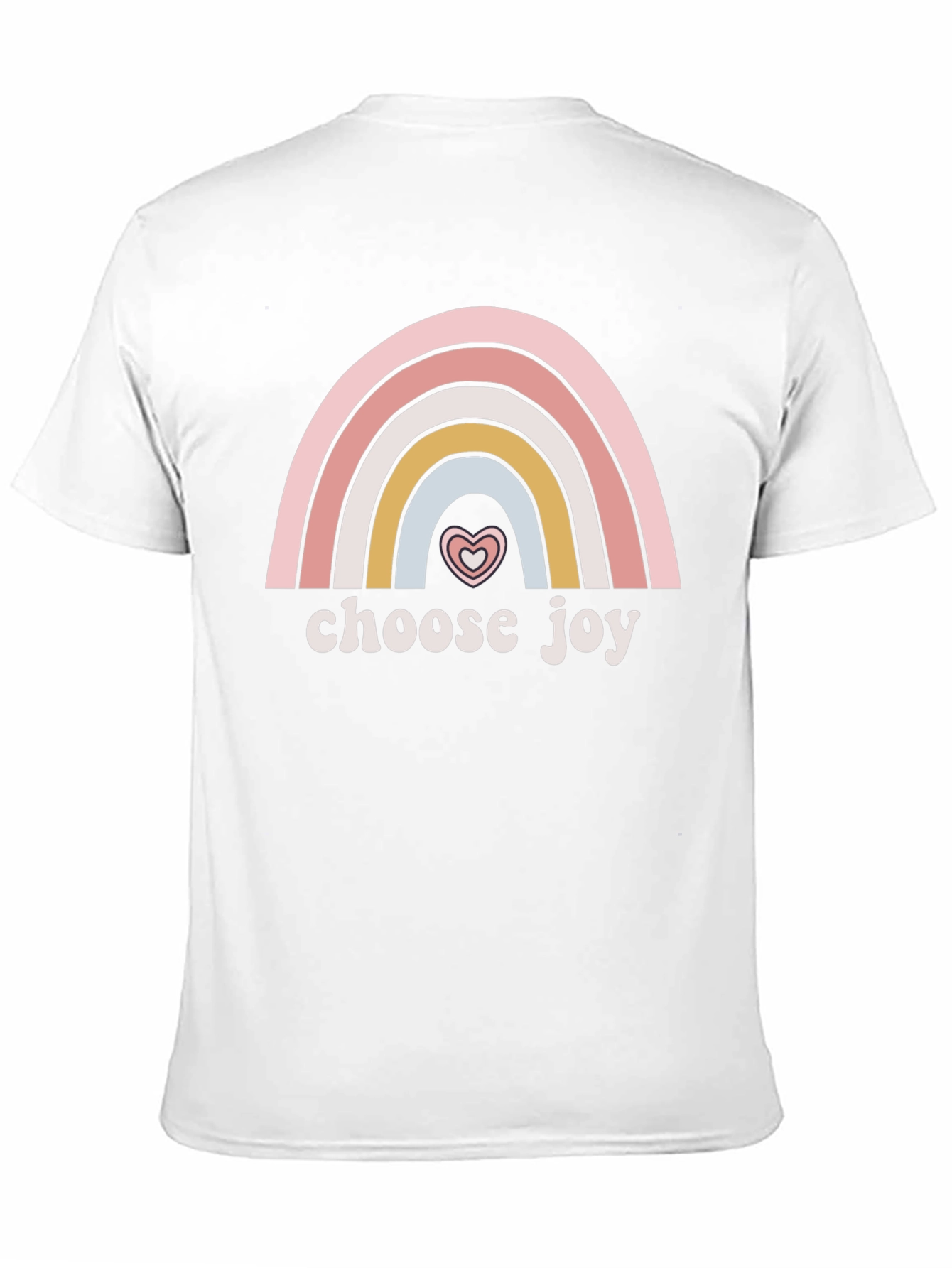 Choose Joy Rainbow Heart Graphic Tee