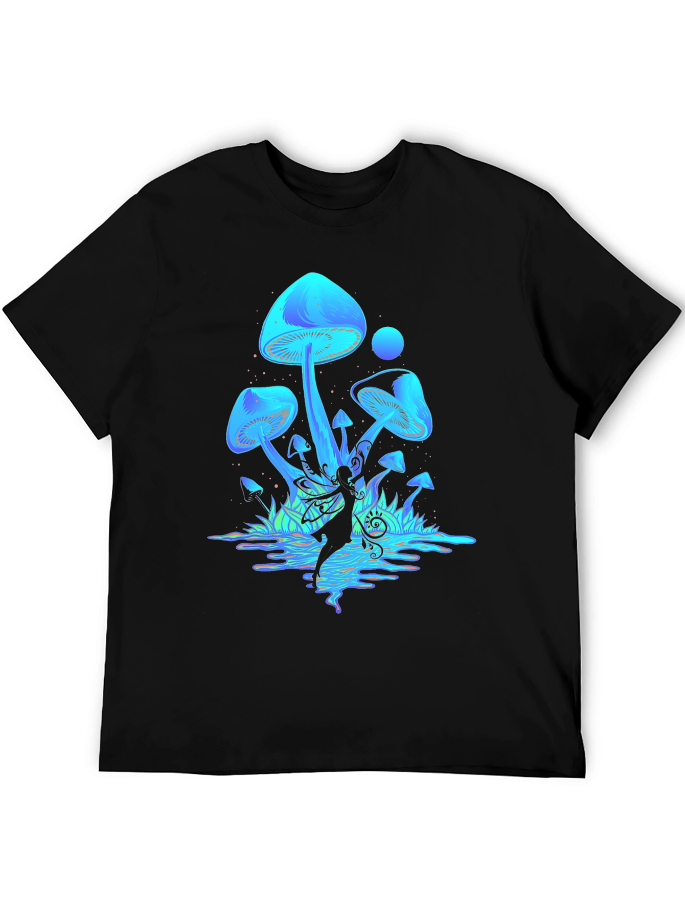 Mystical Mushroom Fairy Graphic T-Shirt