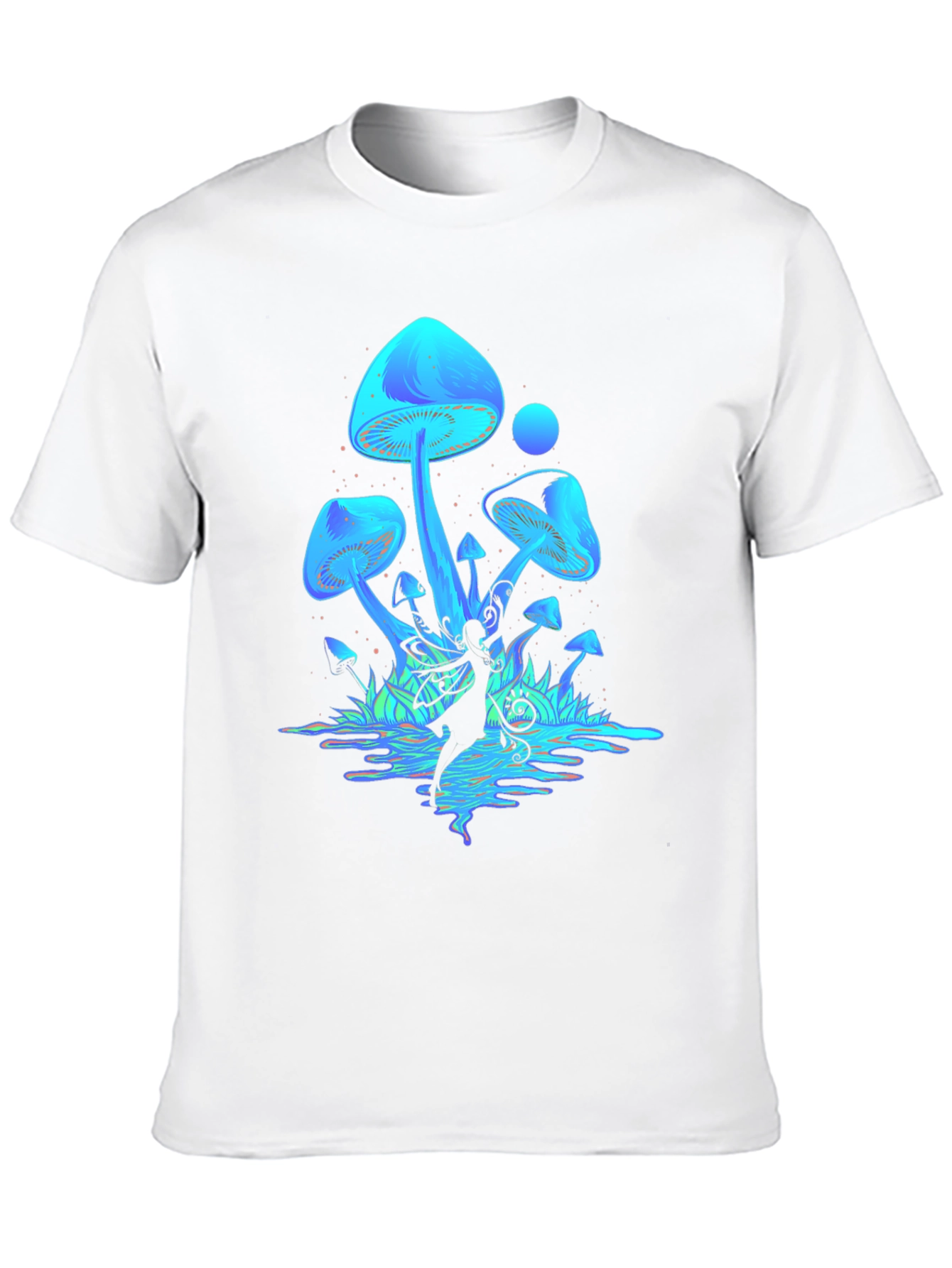 Mystical Mushroom Fairy Graphic T-Shirt