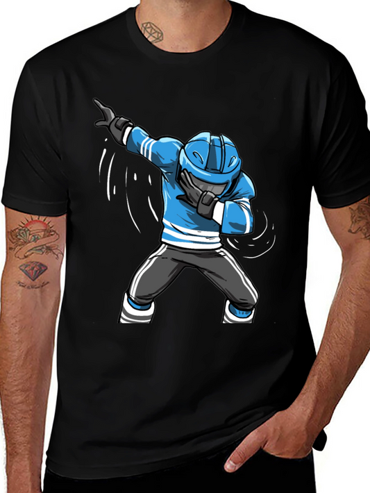 Dabbing Hockey Player Graphic Tee