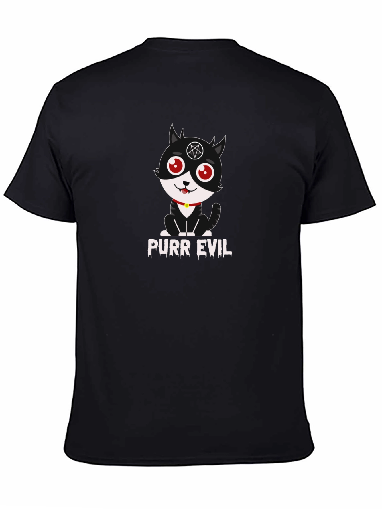 Purr Evil T-Shirt - Funny Cat Graphic Tee