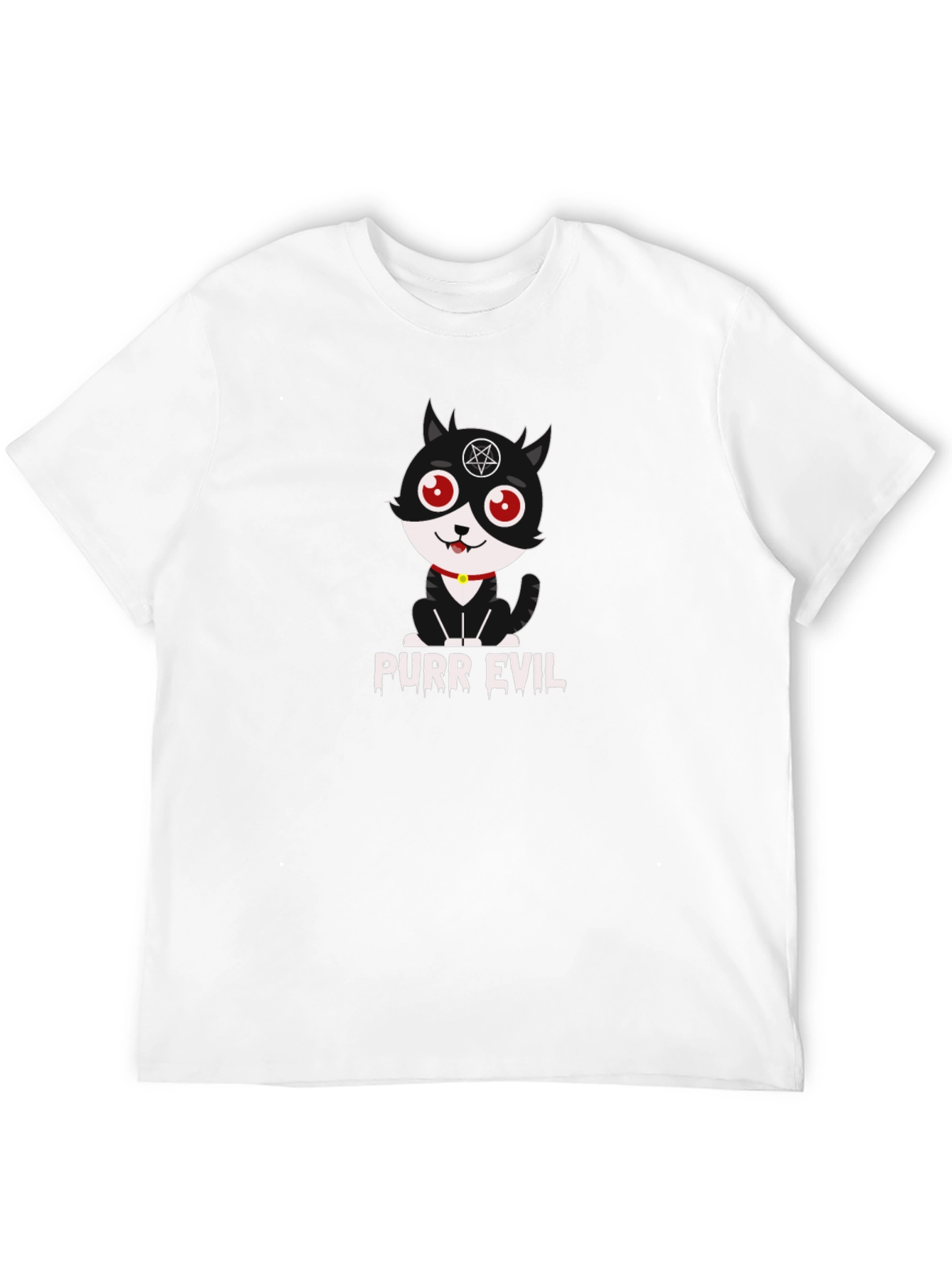 Purr Evil T-Shirt - Funny Cat Graphic Tee