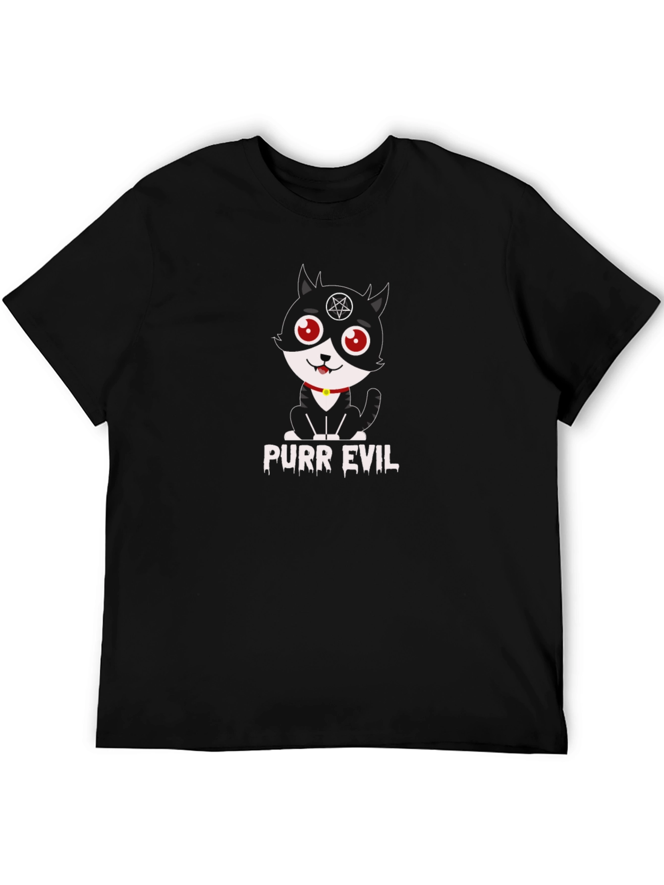 Purr Evil T-Shirt - Funny Cat Graphic Tee