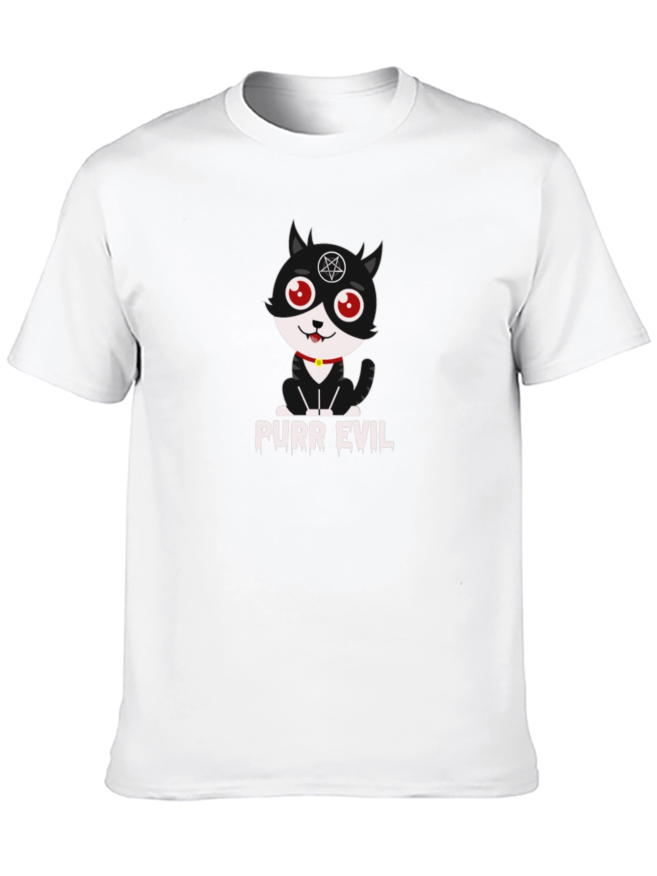 Purr Evil T-Shirt - Funny Cat Graphic Tee