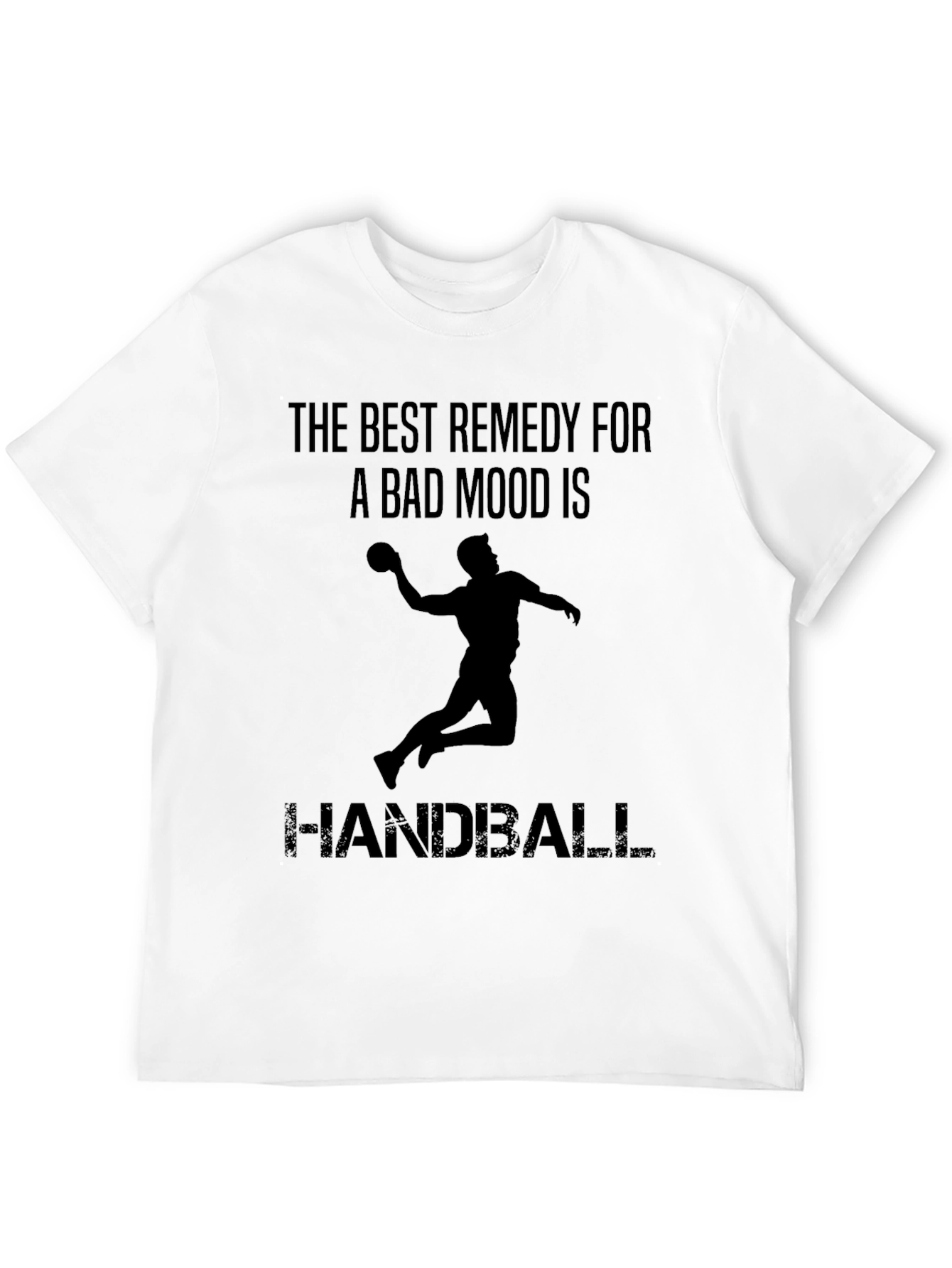 Handball Remedy Black T-Shirt for Sports Enthusiasts