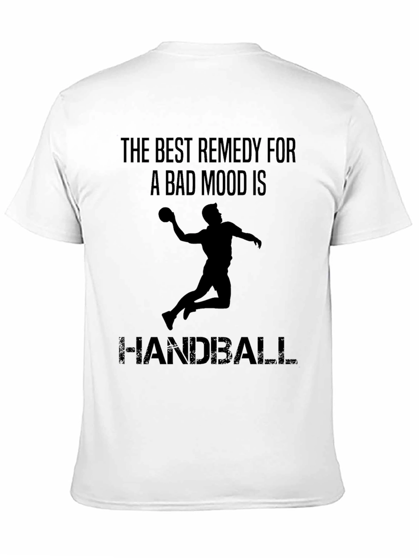 Handball Remedy Black T-Shirt for Sports Enthusiasts