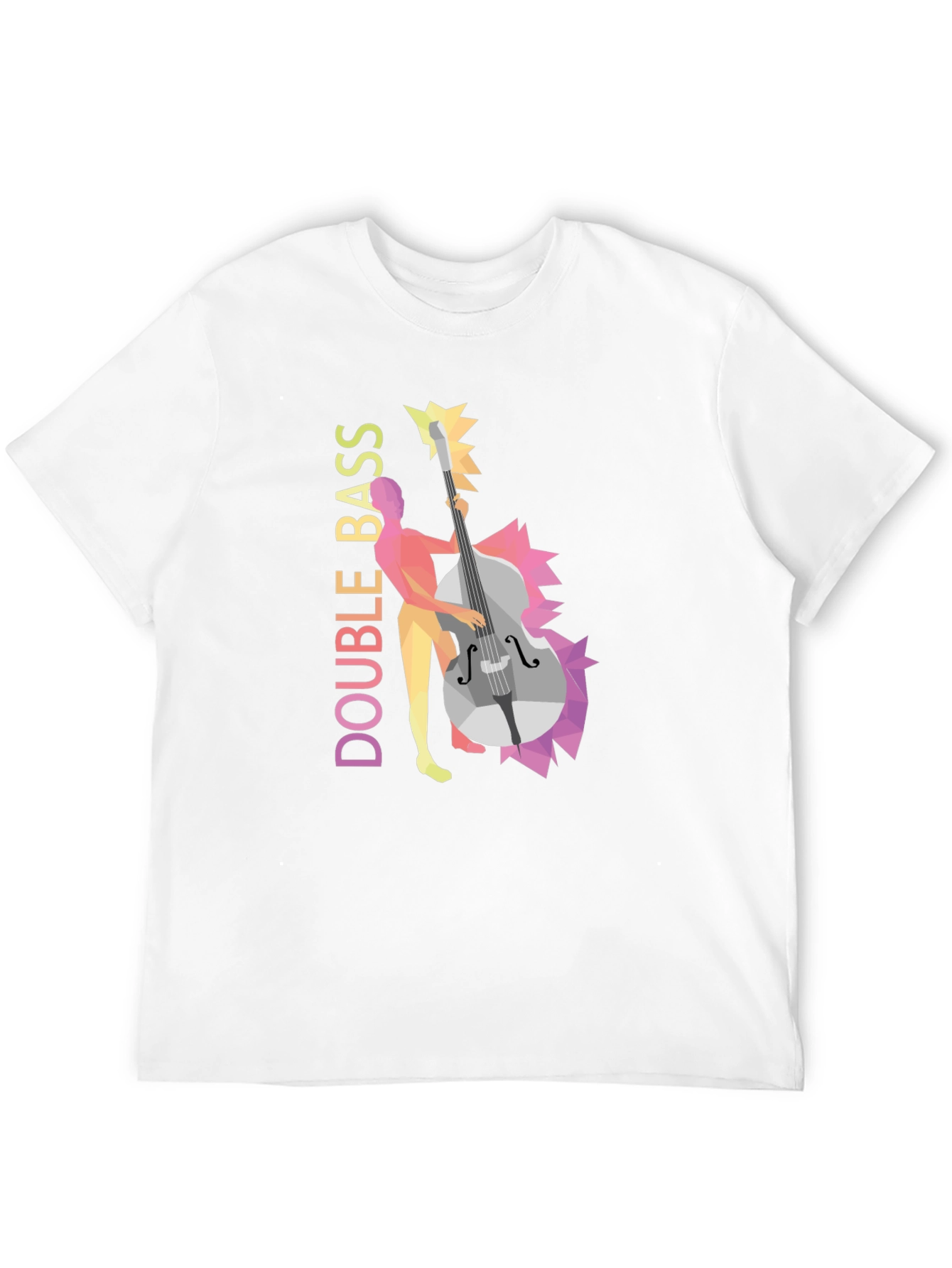 Double Bass Player Graphic Tee - Black T-Shirt