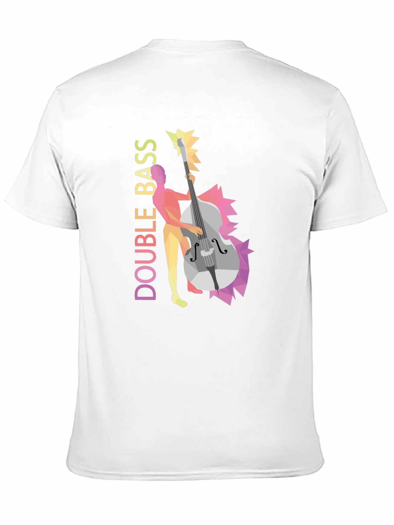 Double Bass Player Graphic Tee - Black T-Shirt