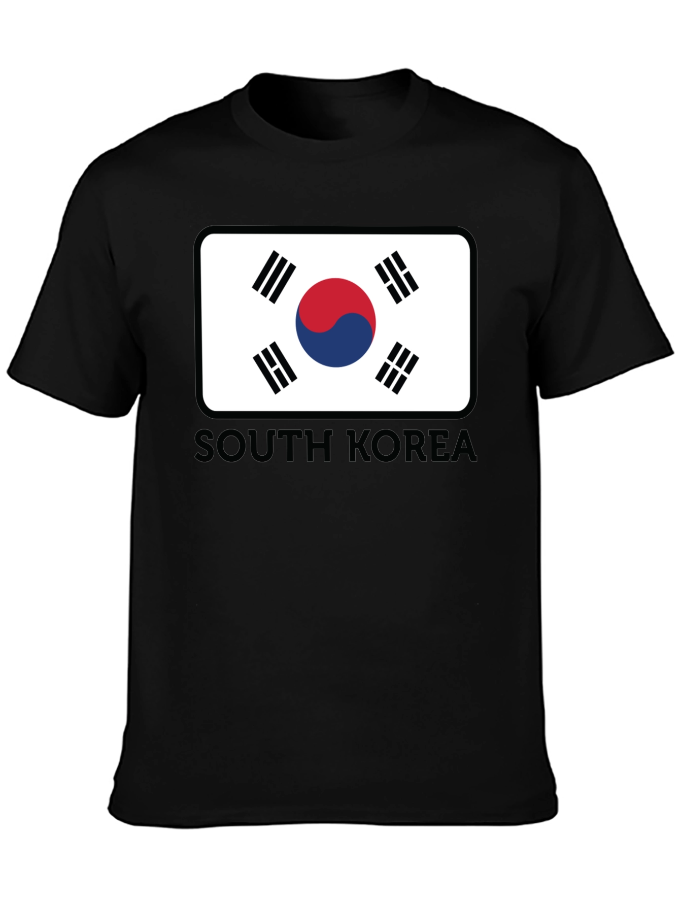 South Korea Flag Graphic Tee - Casual Style