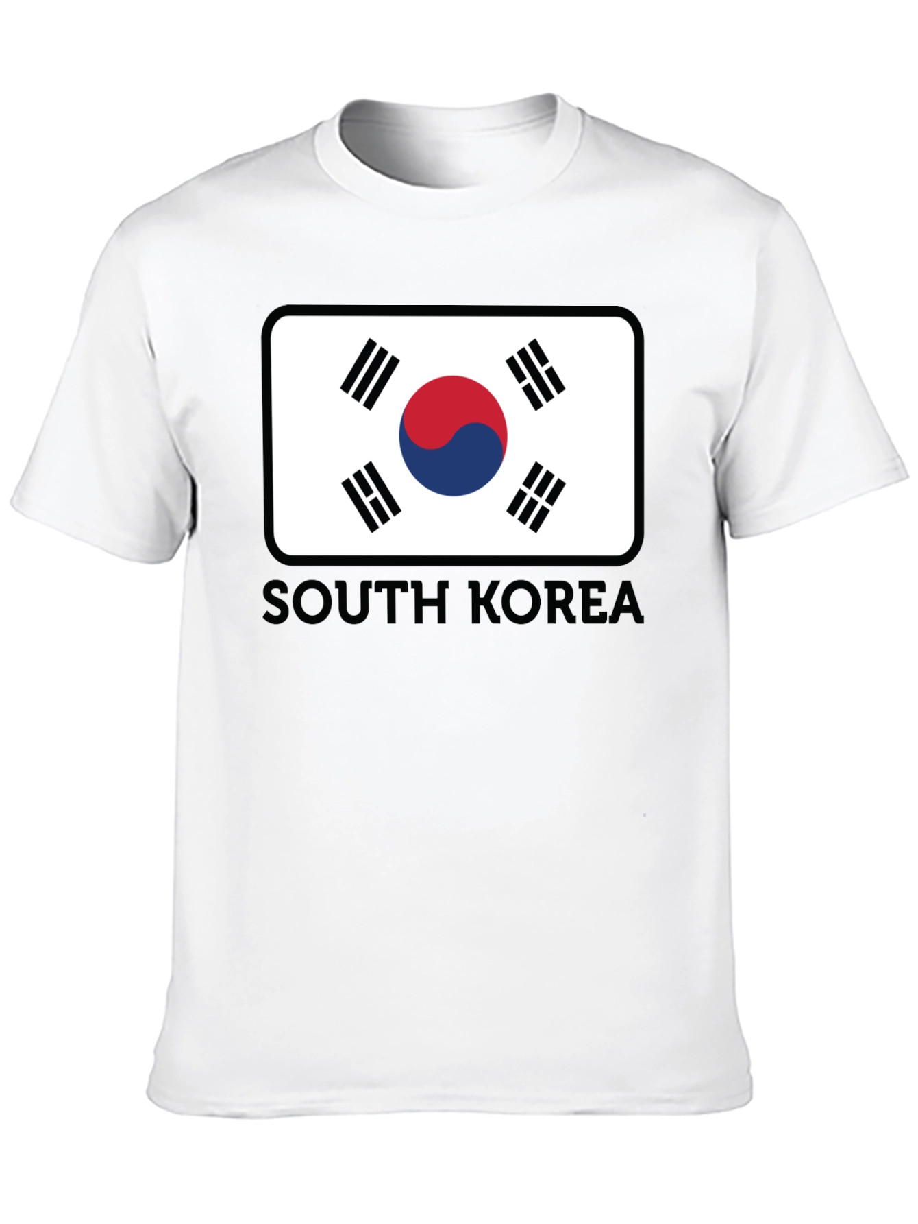South Korea Flag Graphic Tee - Casual Style