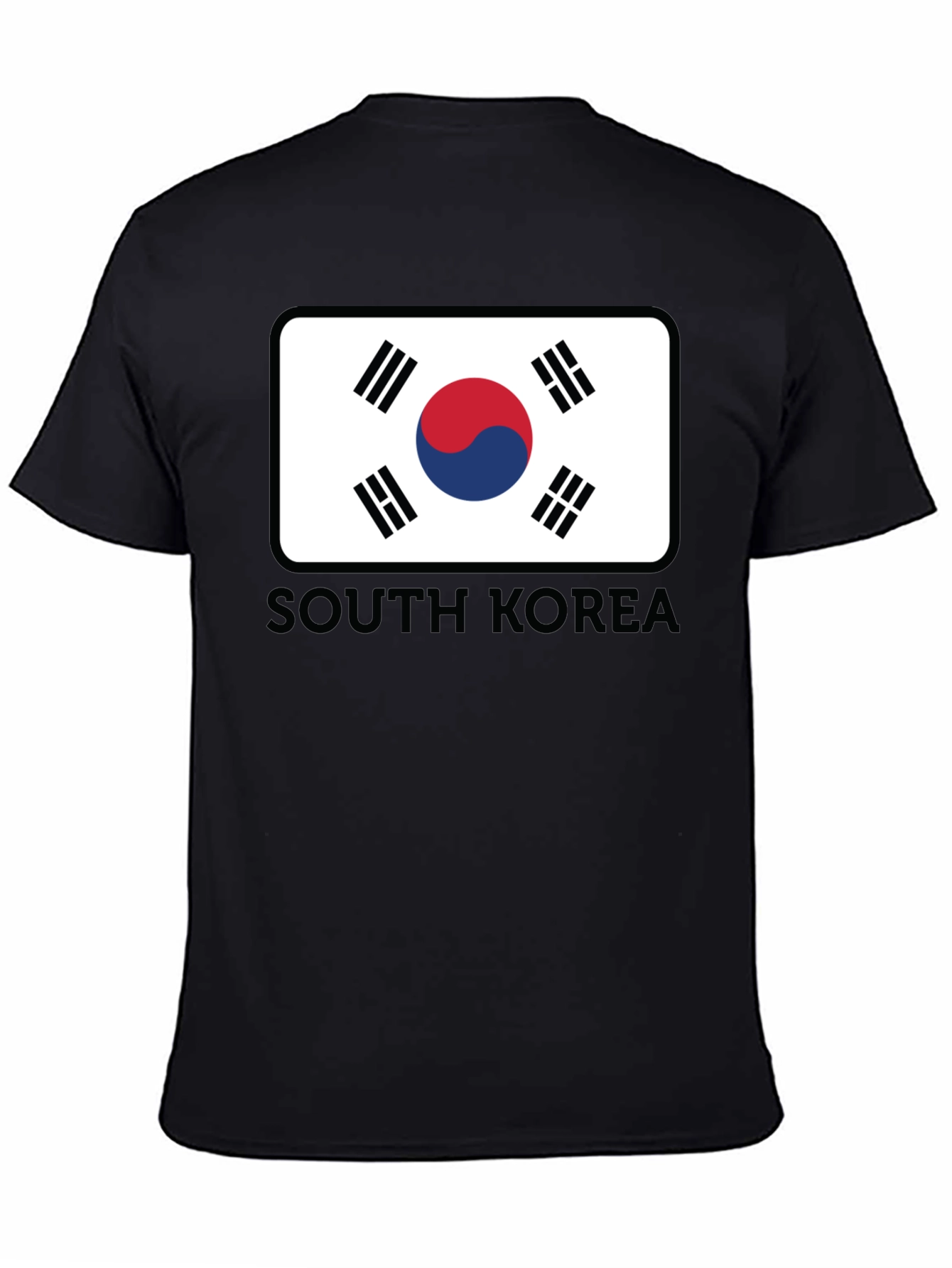 South Korea Flag Graphic Tee - Casual Style