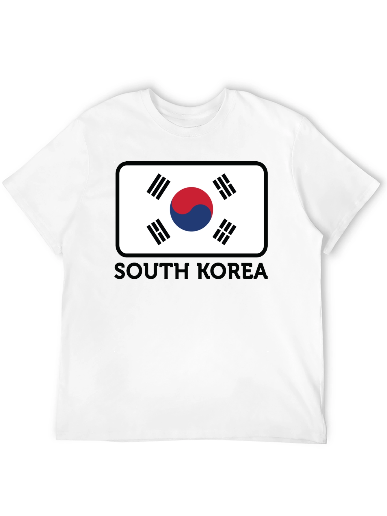 South Korea Flag Graphic Tee - Casual Style