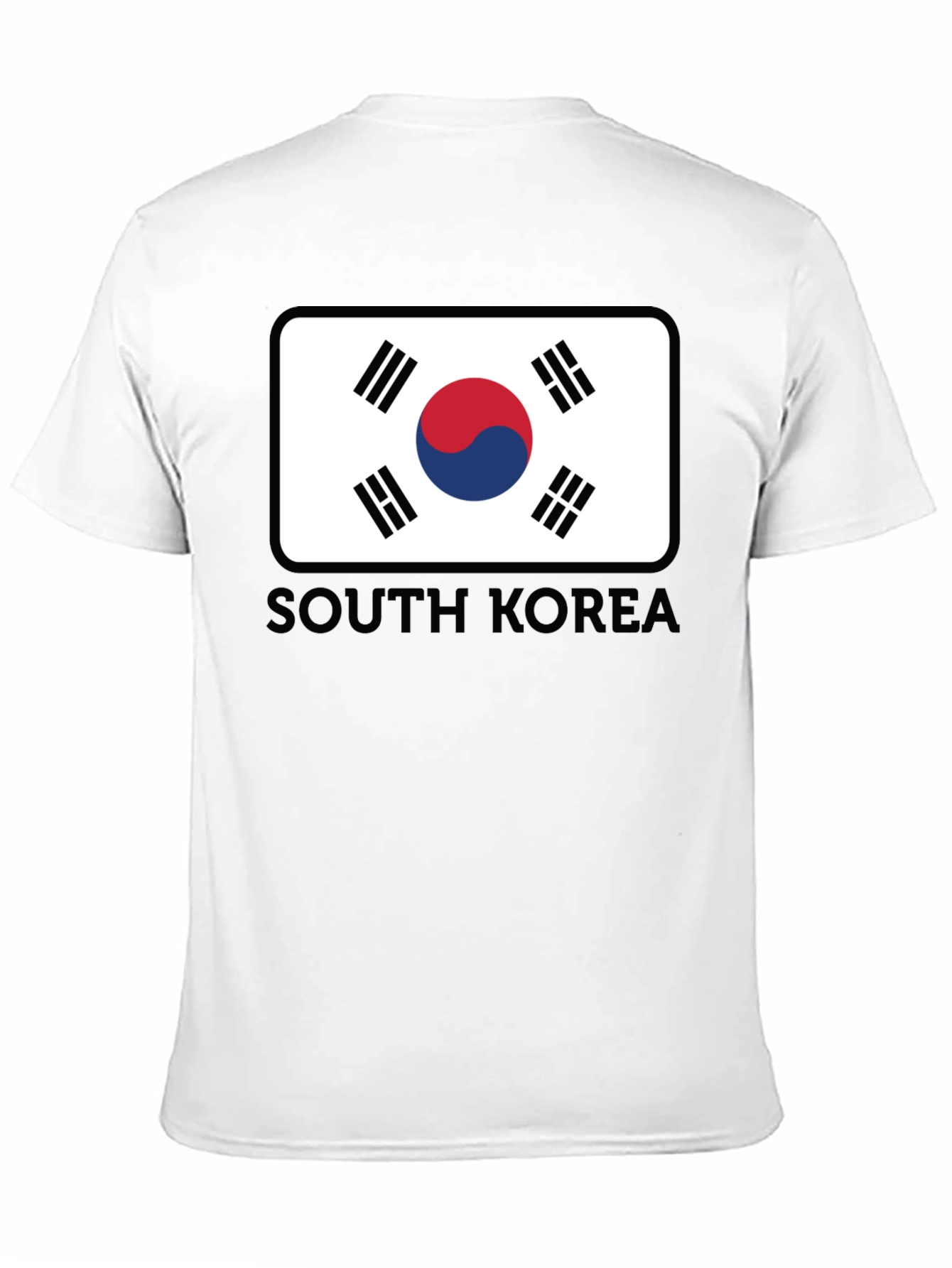 South Korea Flag Graphic Tee - Casual Style