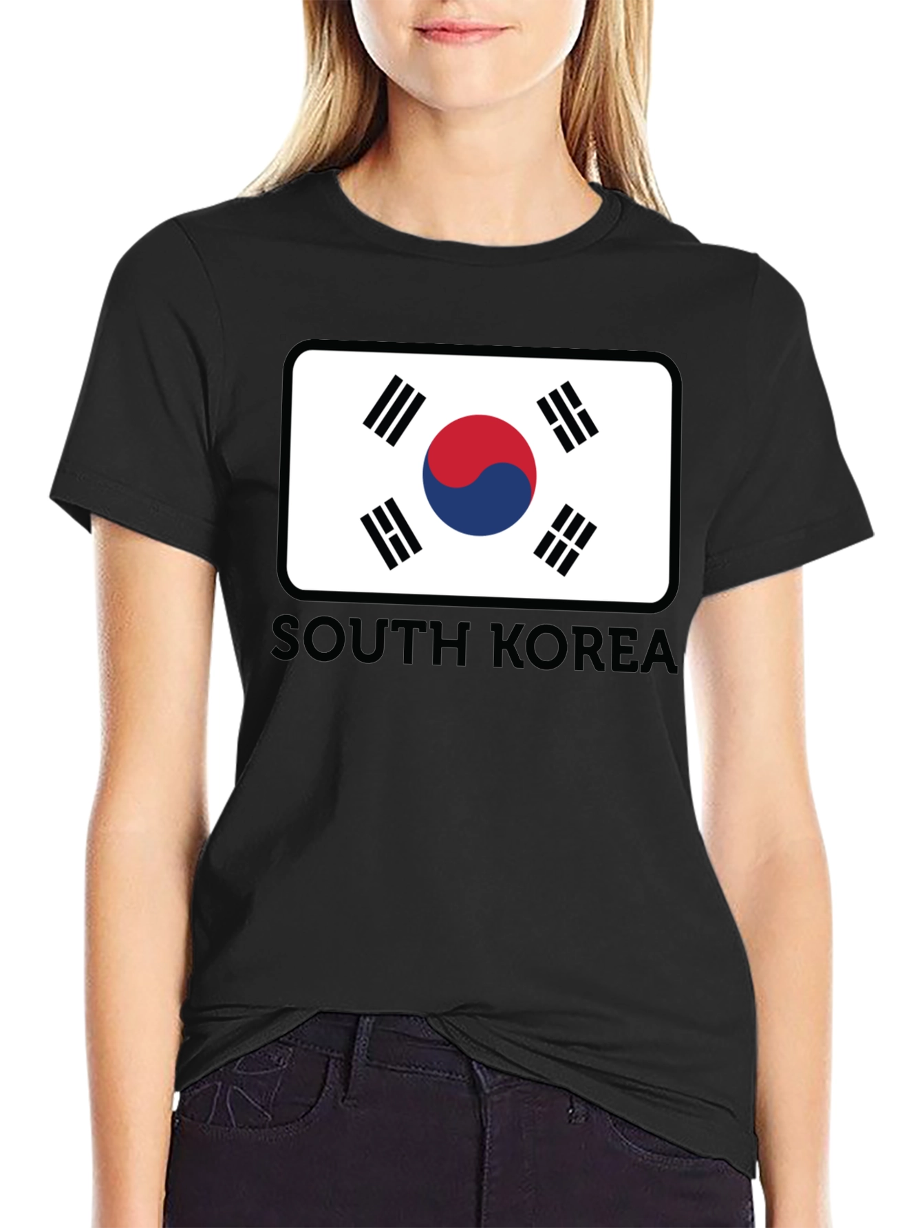 South Korea Flag Graphic Tee - Casual Style