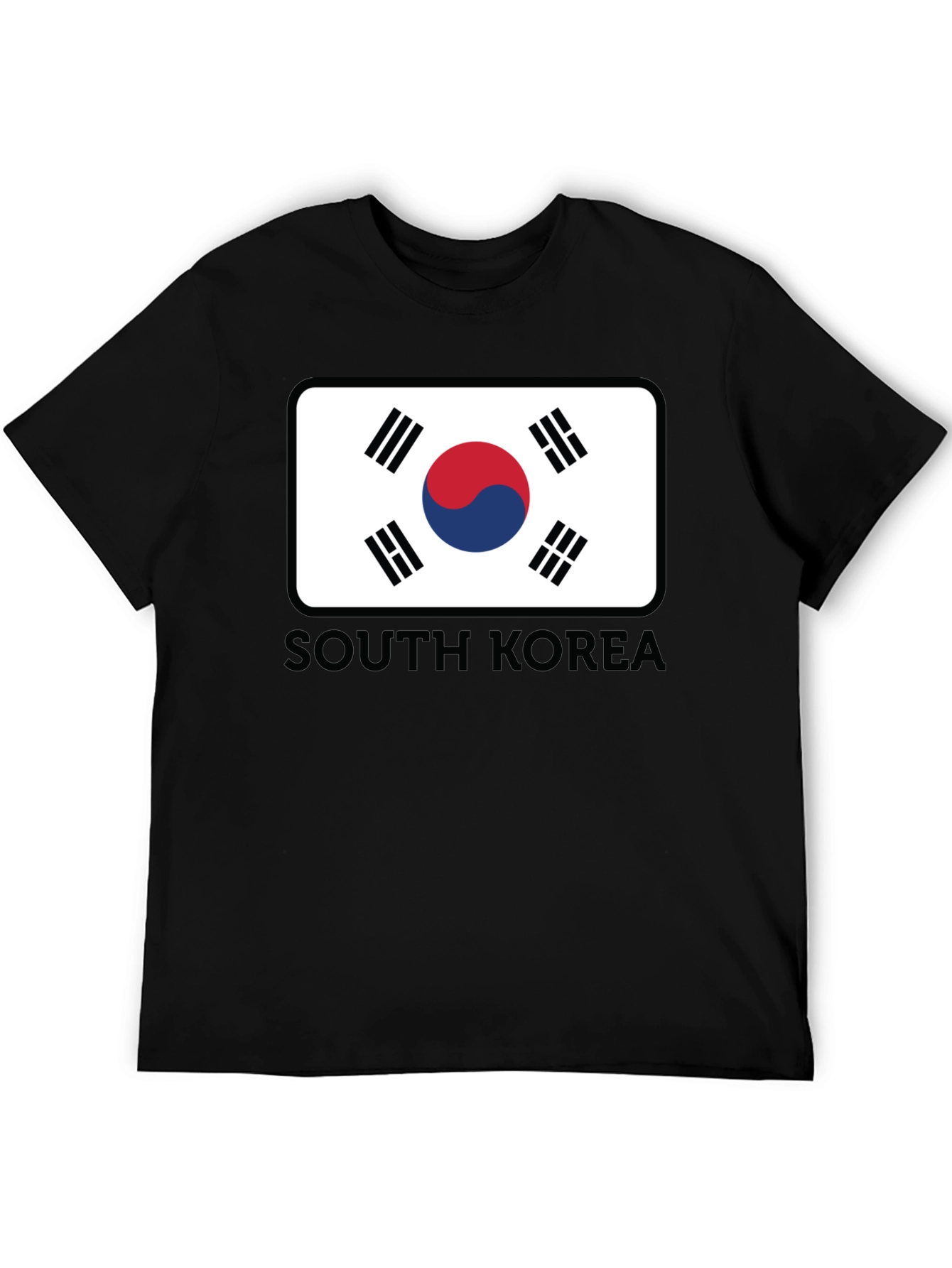 South Korea Flag Graphic Tee - Casual Style
