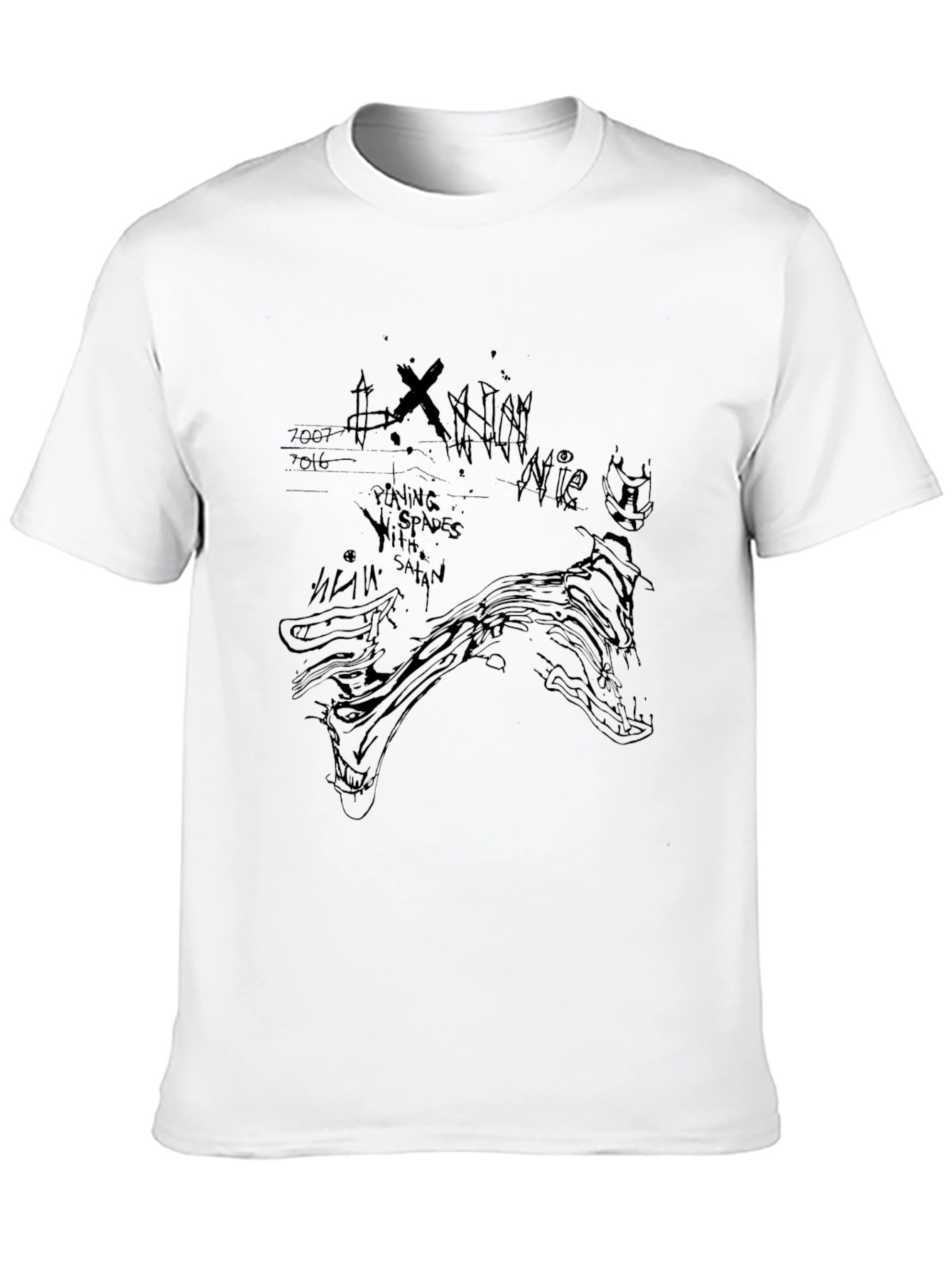 Graphic Print Black T-Shirt