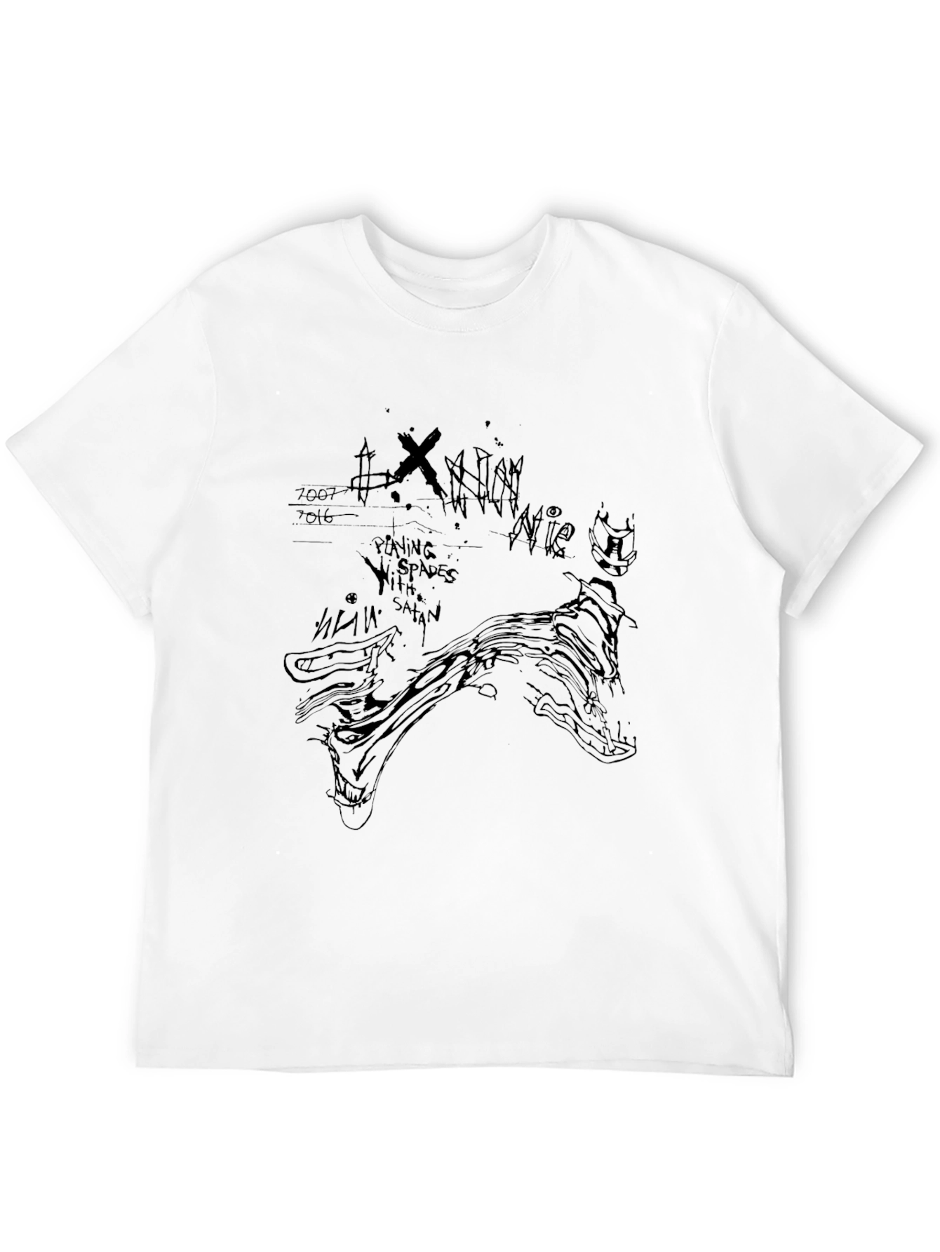 Graphic Print Black T-Shirt