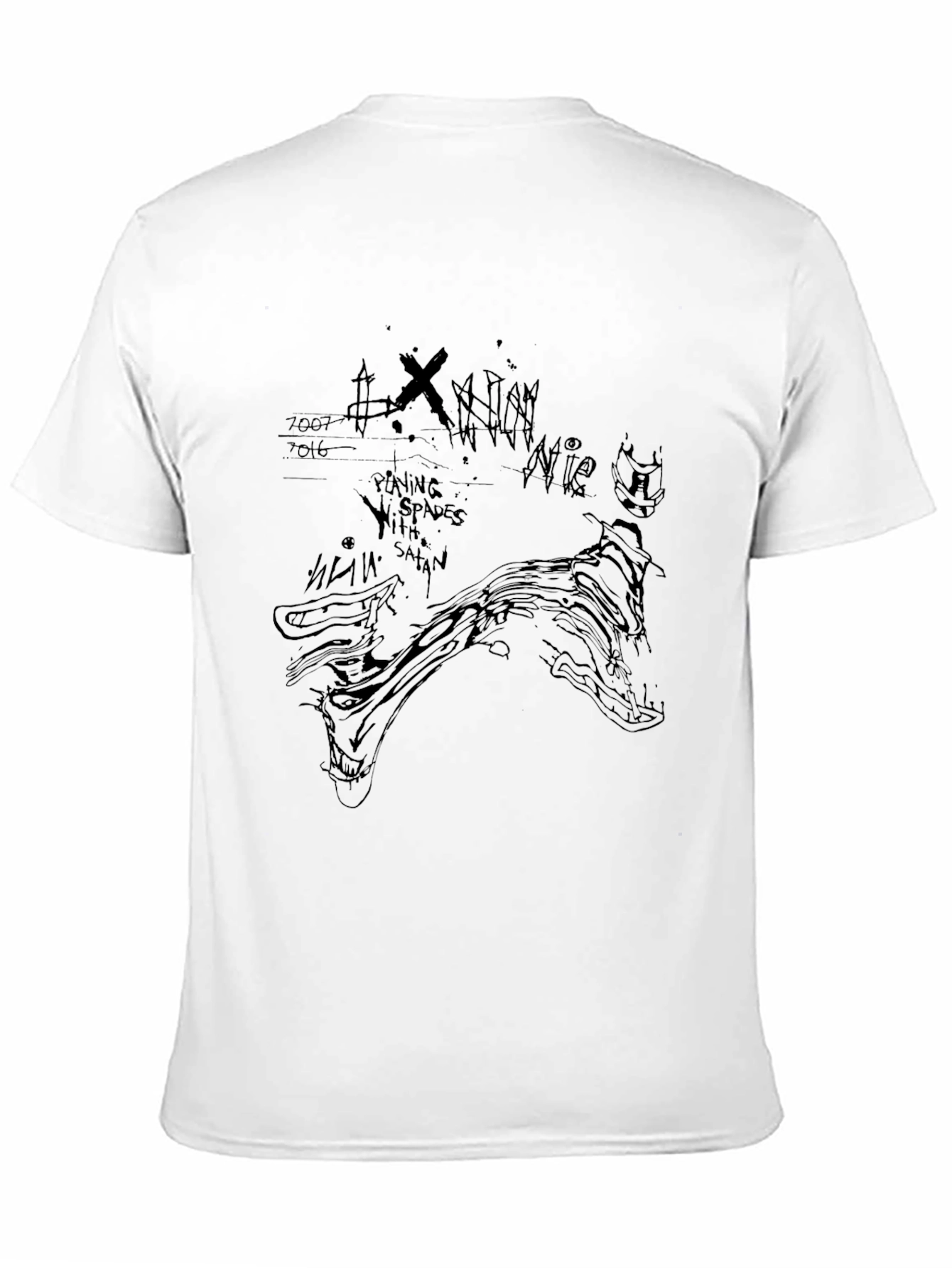 Graphic Print Black T-Shirt