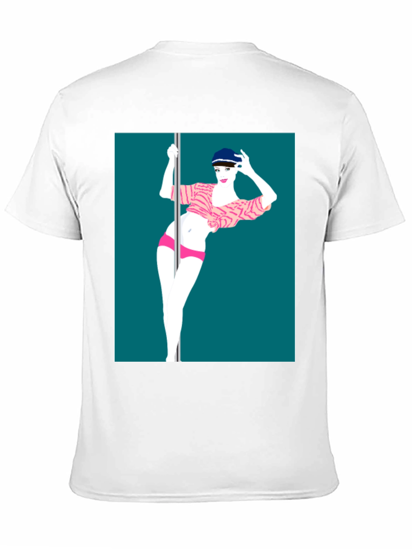 Stylish Tee Featuring Pole Dance Art