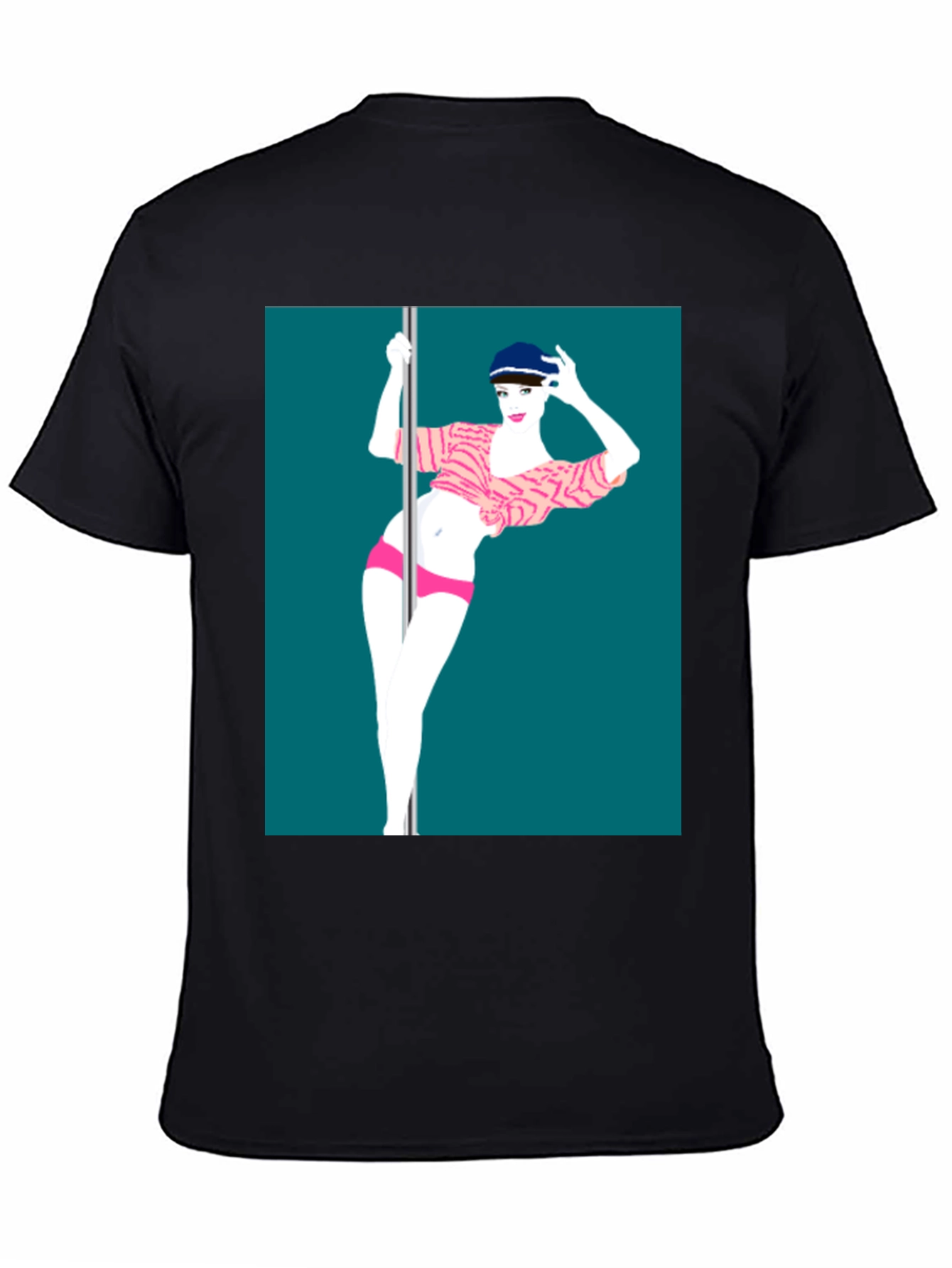 Stylish Tee Featuring Pole Dance Art