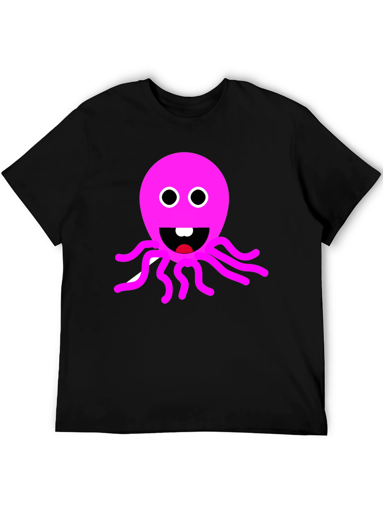 Pink Octopus Graphic T-Shirt - Fun & Playful Design