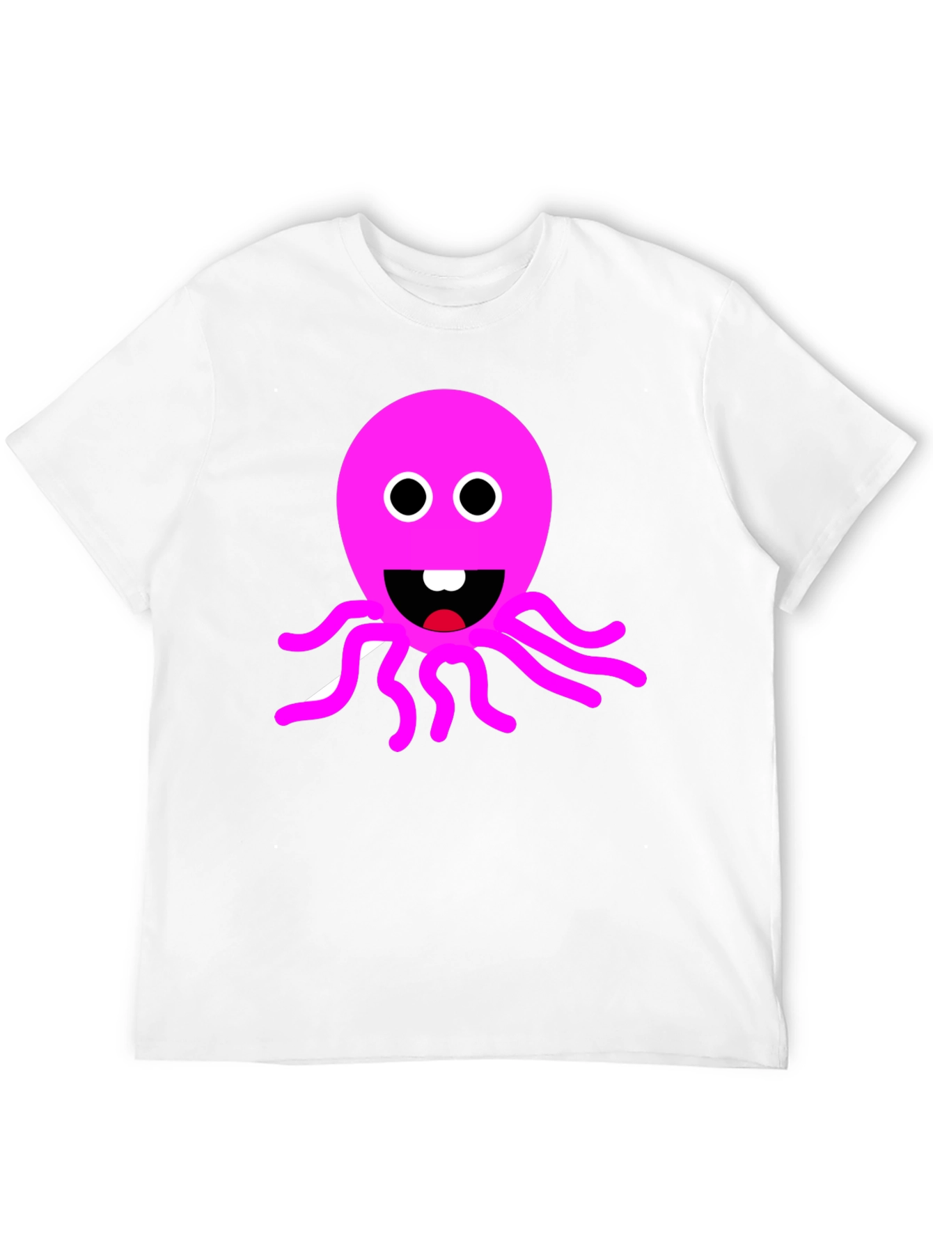 Pink Octopus Graphic T-Shirt - Fun & Playful Design