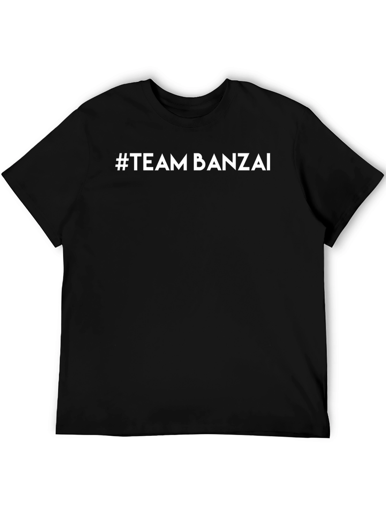 #Team Banzai Tee - Classic Black Cotton T-Shirt